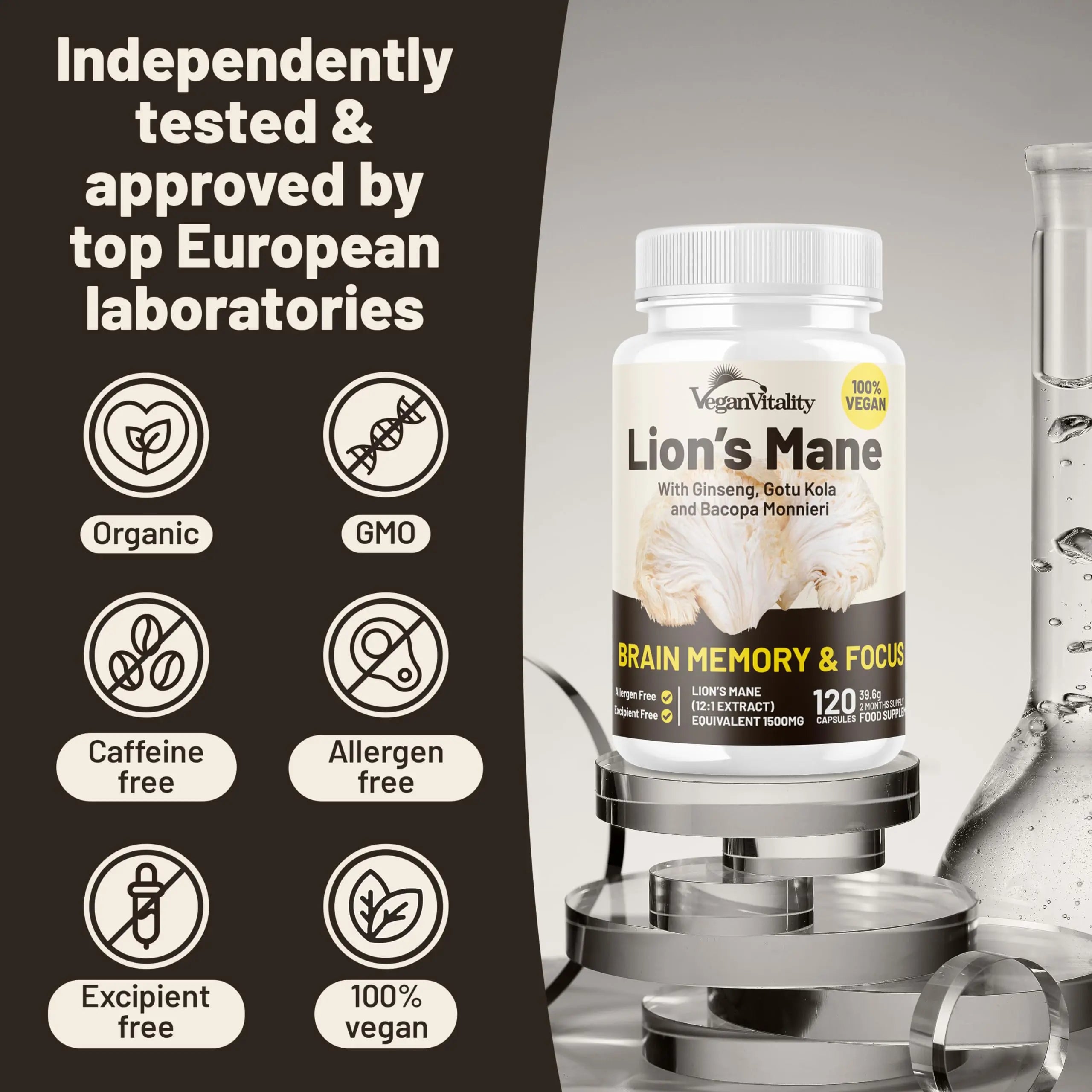 Vegan Vitality Lion's Mane x General Health Combo Bundle - 6 Months Lion's Mane and Multivitamins Vegan VitalityAu supplements