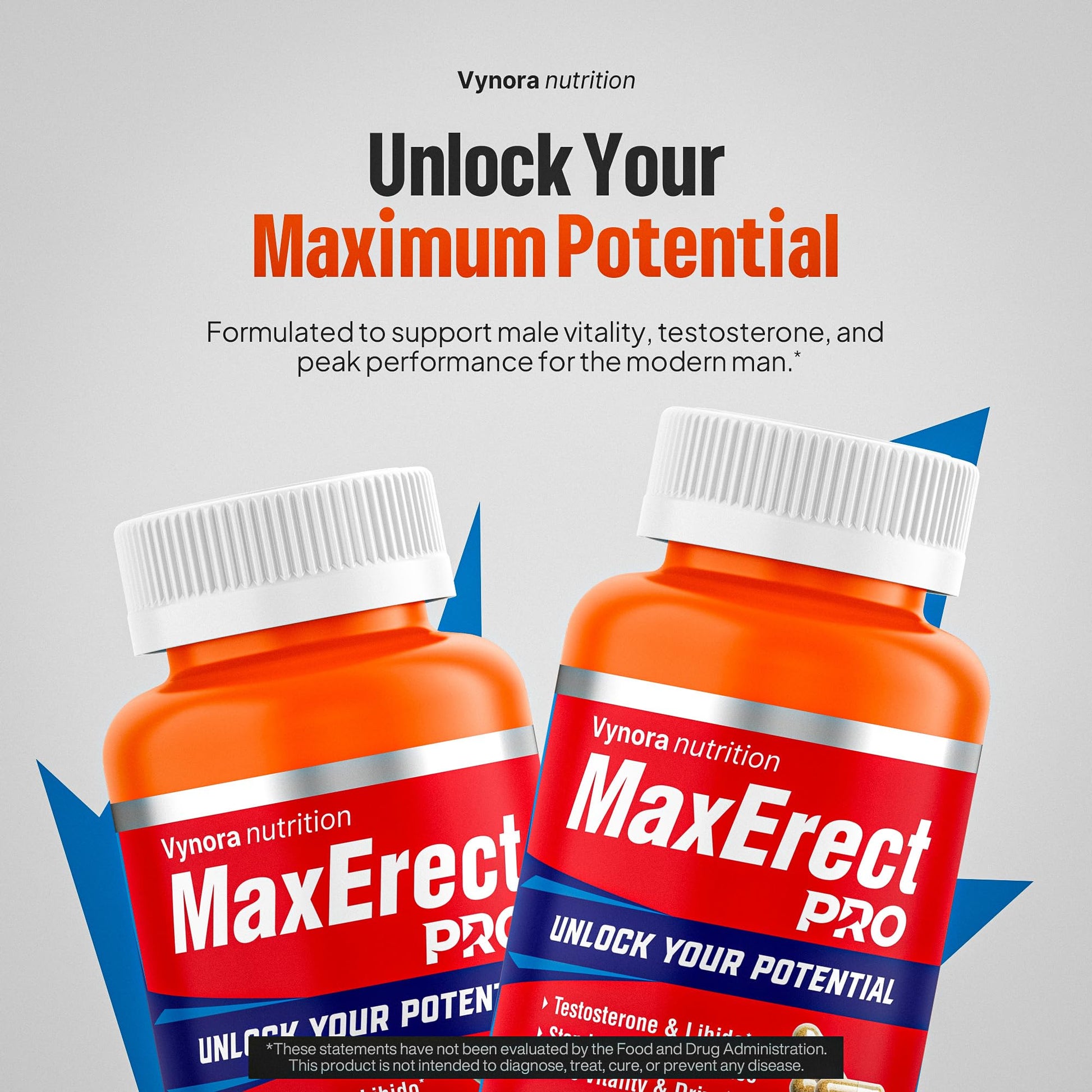 Max Erect PRO Male Enhancing Supplement Pills - Helps Promote Fast Acting Blood Flow for Men - Support Libido, Drive, Size, Performance, Growth, Testosterone, Energy, Stamina, Confidence - 30 Servings Vynora NutritionAu supplements