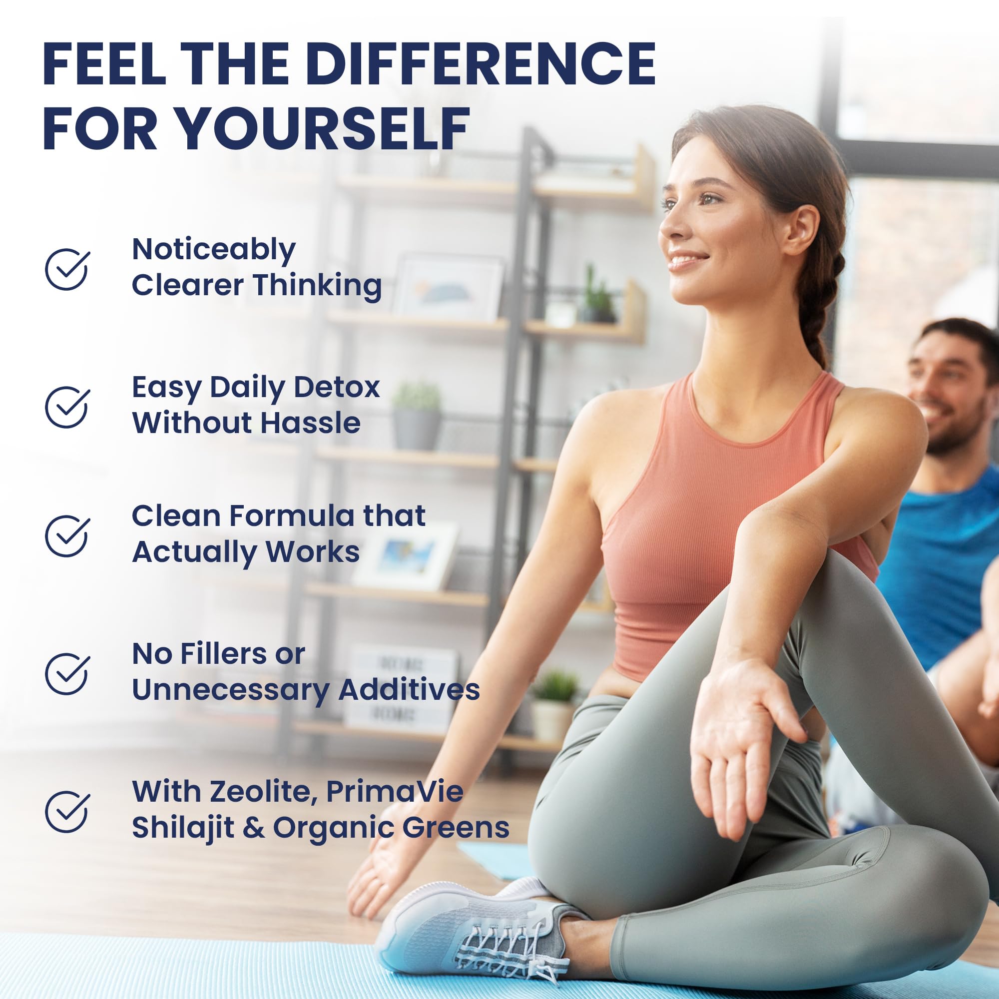 Ultra Human Daily Wellness Support – Heavy Metal Detox Cleanse, with Zeolite, Shilajit, Organic Chlorella & Spirulina, NAC & Alpha Lipoic. Supports Daily Detox, Cognition, Immune System -(Made in USA) Ultra HumanAu supplements