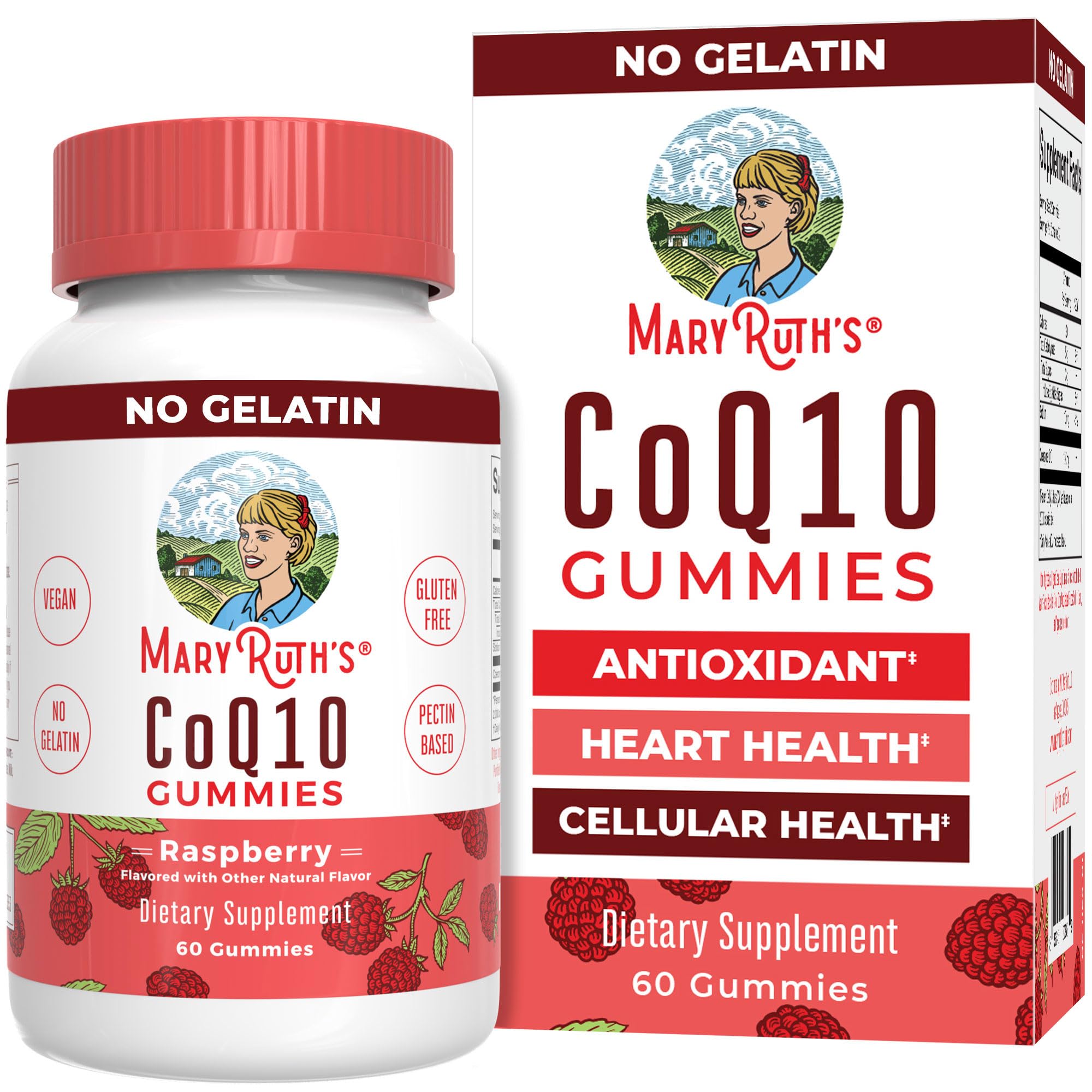 MaryRuth Organics CoQ10 Gummies | Coenzyme Q10 | Gummy Supplements for Heart Health & Cellular Health | Antioxidant | CoQ10 120 mg | Vegan | Non-GMO | Gluten Free | 60 Count | 1 Month Supply MARYRUTH'SUS supplements