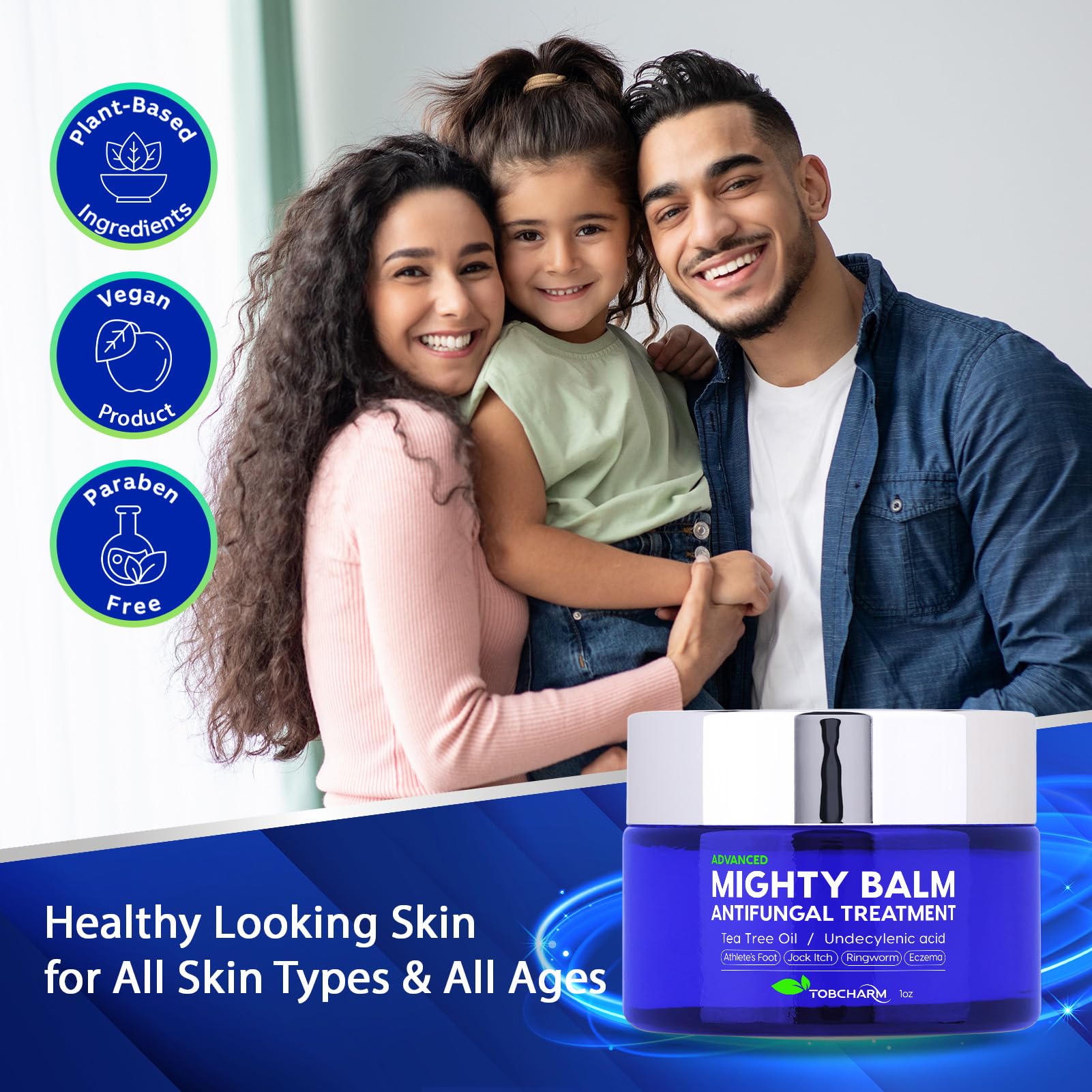 Tobcharm Antifungal Cream, Antifungal Cream for Skin, Ringworm Treatment for Humans TobcharmUS supplements