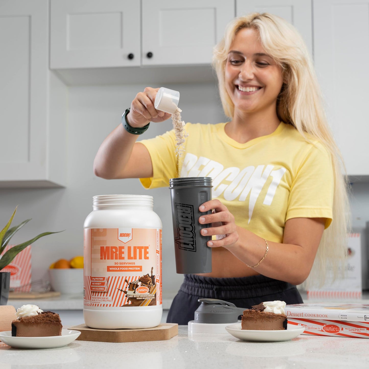 REDCON1 MRE Lite Whole Food Protein Powder, Juniors, Peanut Butter Chocolate REDCON1US supplements