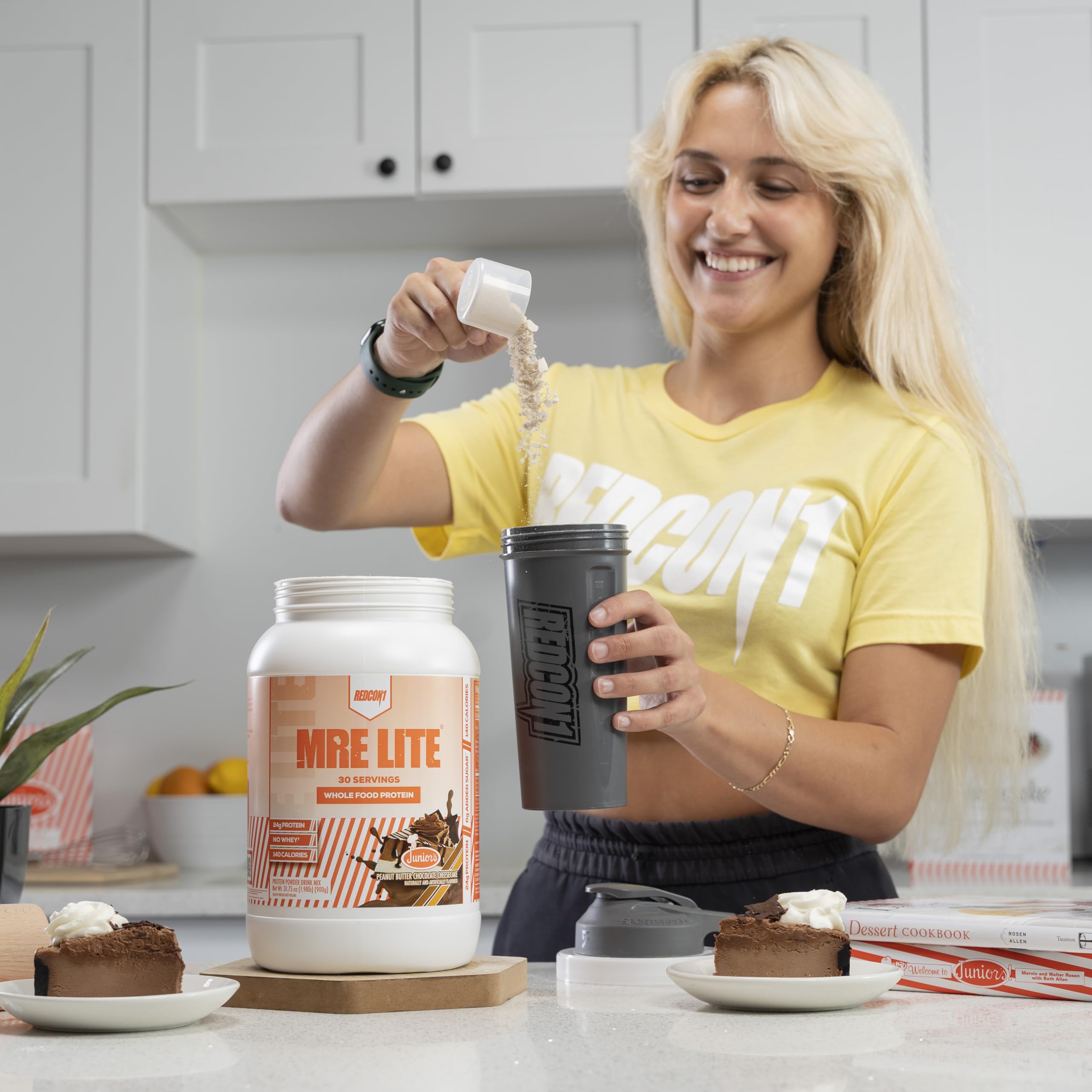 REDCON1 MRE Lite Whole Food Protein Powder, Juniors, Peanut Butter Chocolate REDCON1US supplements