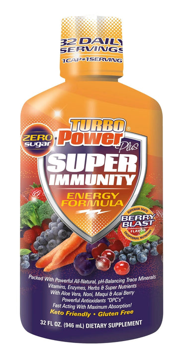Liquid Vitamin Turbo Power Plus: 47 Vitamins, Enzymes, Vitamin D3, Vitamin A, Vitamin C, and Zinc for Men, Women, Teens, and Kids Turbo PowerAu supplements