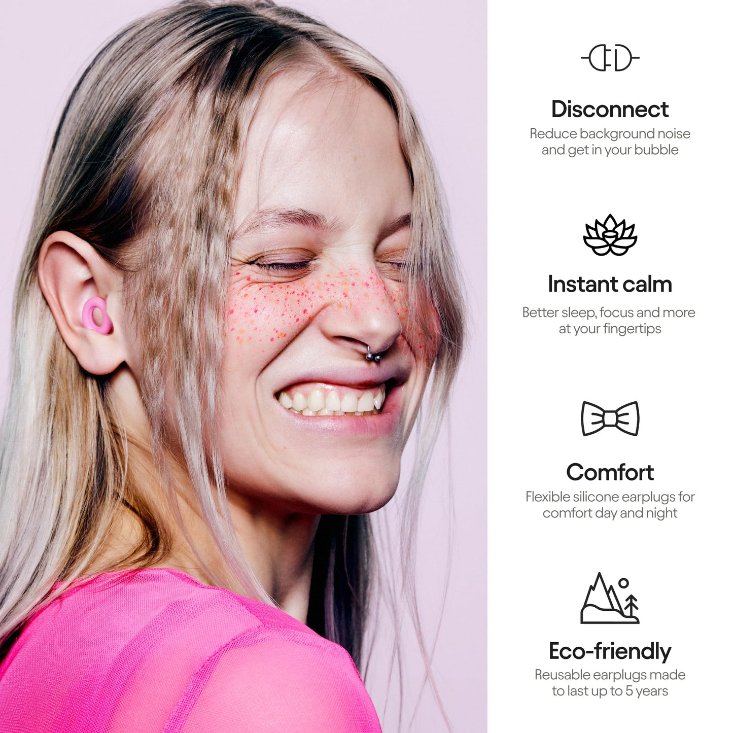 Loop Quiet Equinox Earplugs – Reusable Noise-Reducing Earplugs | Colourful Hearing LoopUS supplements