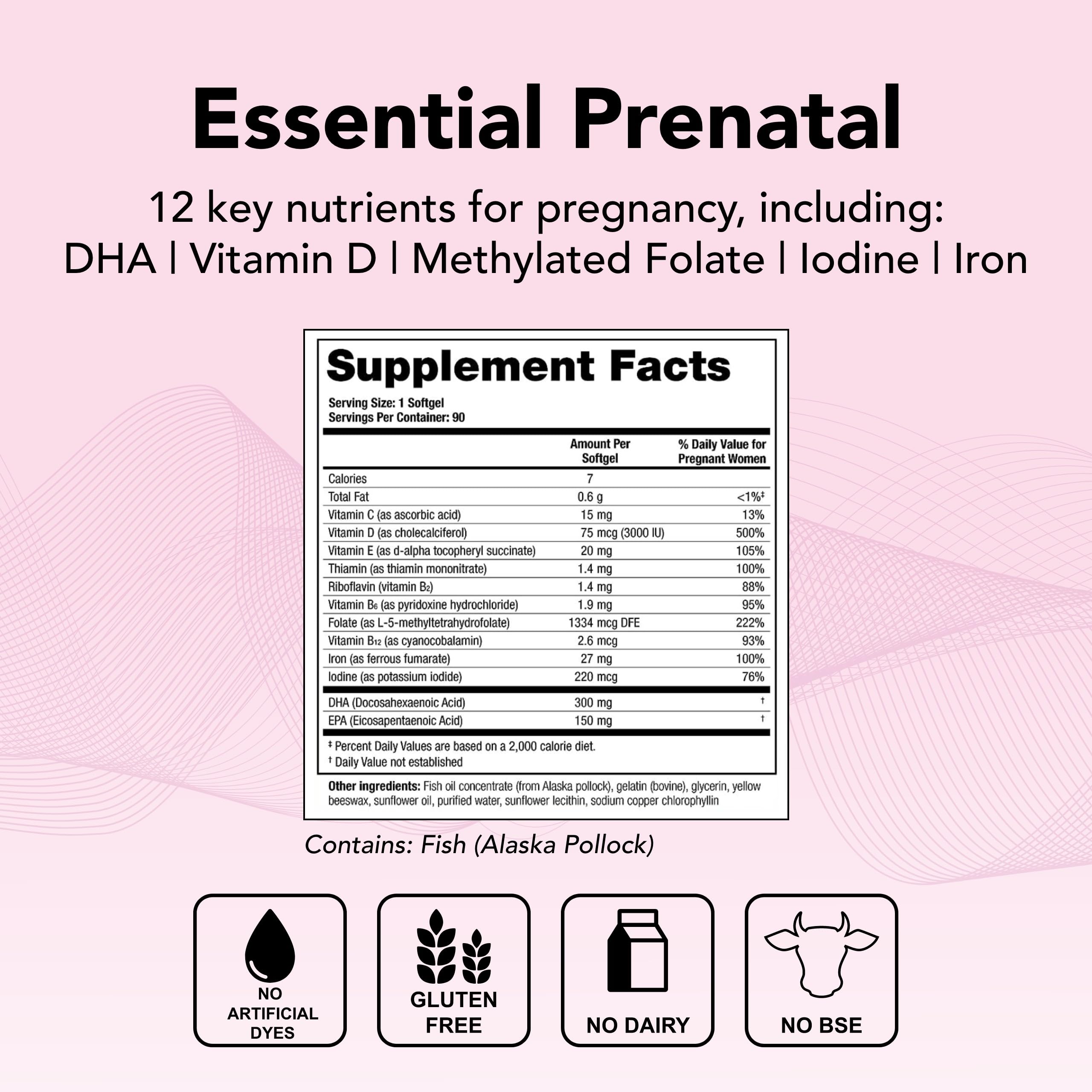 Theralogix TheraNatal One Prenatal Vitamin - 90-Day Supply - Prenatal Multivitamin TheralogixUS supplements