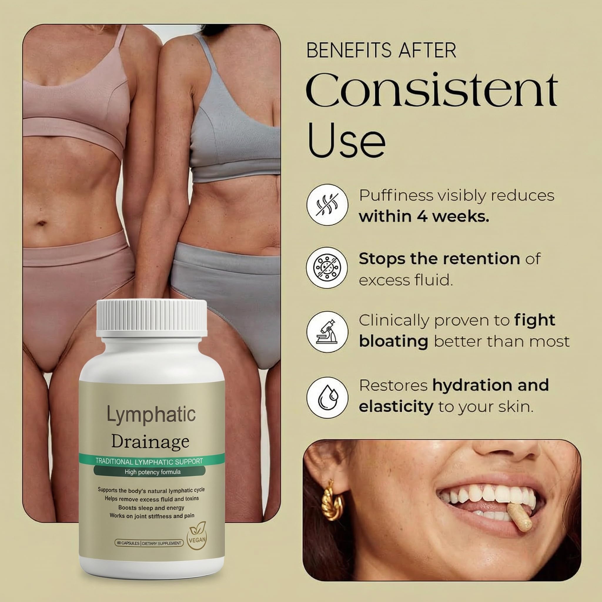 Megacephalus Lymphatic Drainage Capsules - New Maximum Potency Formula with Dandelion Extract, Cleavers Extract, Natural Ingredients, Vegan & Non-GMO, 60 Capsules (1) MegacephalusAu supplements