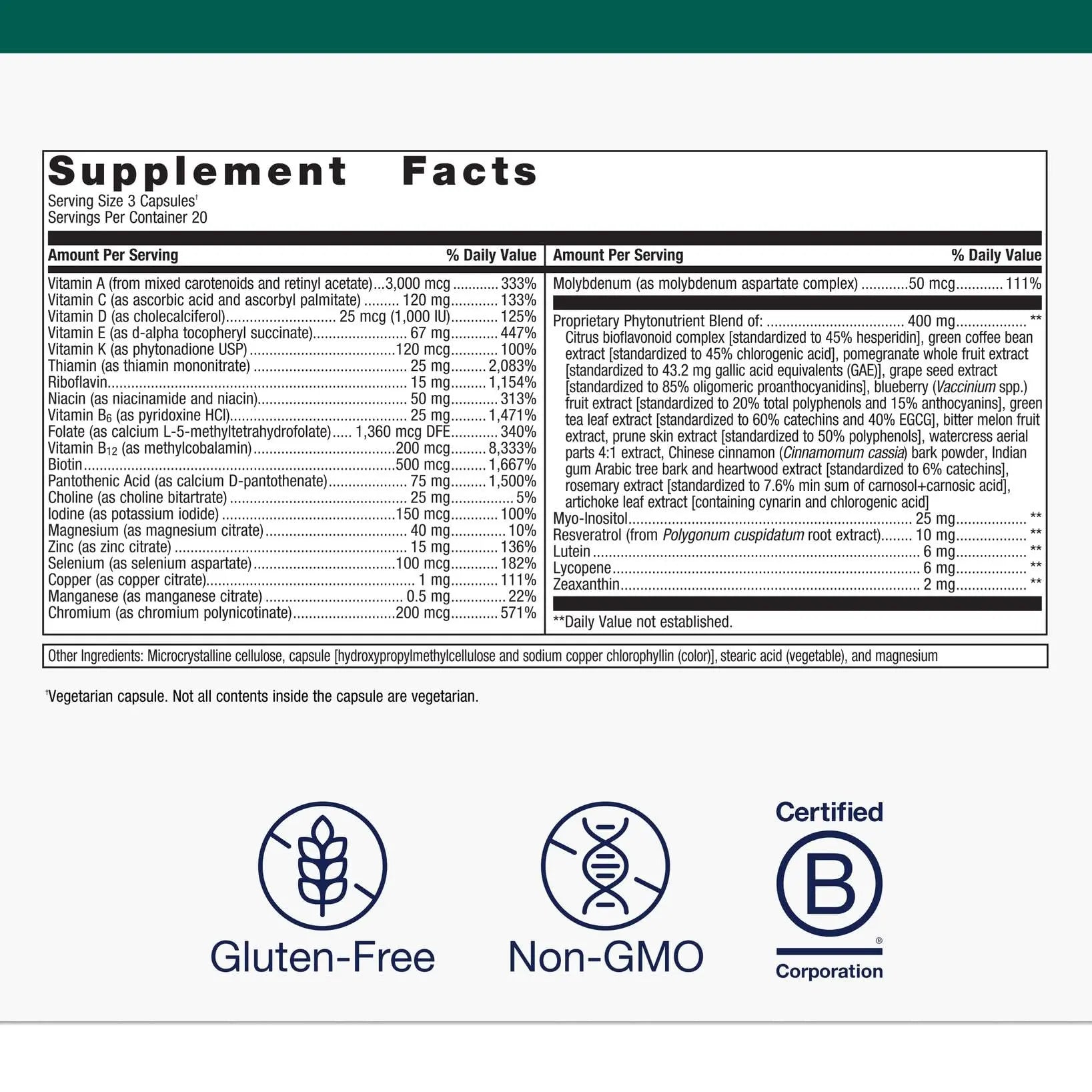Metagenics PhytoMulti - Daily Multivitamin Supplement with Phytonutrients, Vitamins and Minerals for Multidimensional Health Support MetagenicsAu supplements