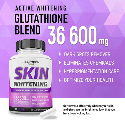 LILYMOON Glutathione Whitening Pills Skin Lightening Pills - Skin Whitening Formula LILYMOONUS supplements