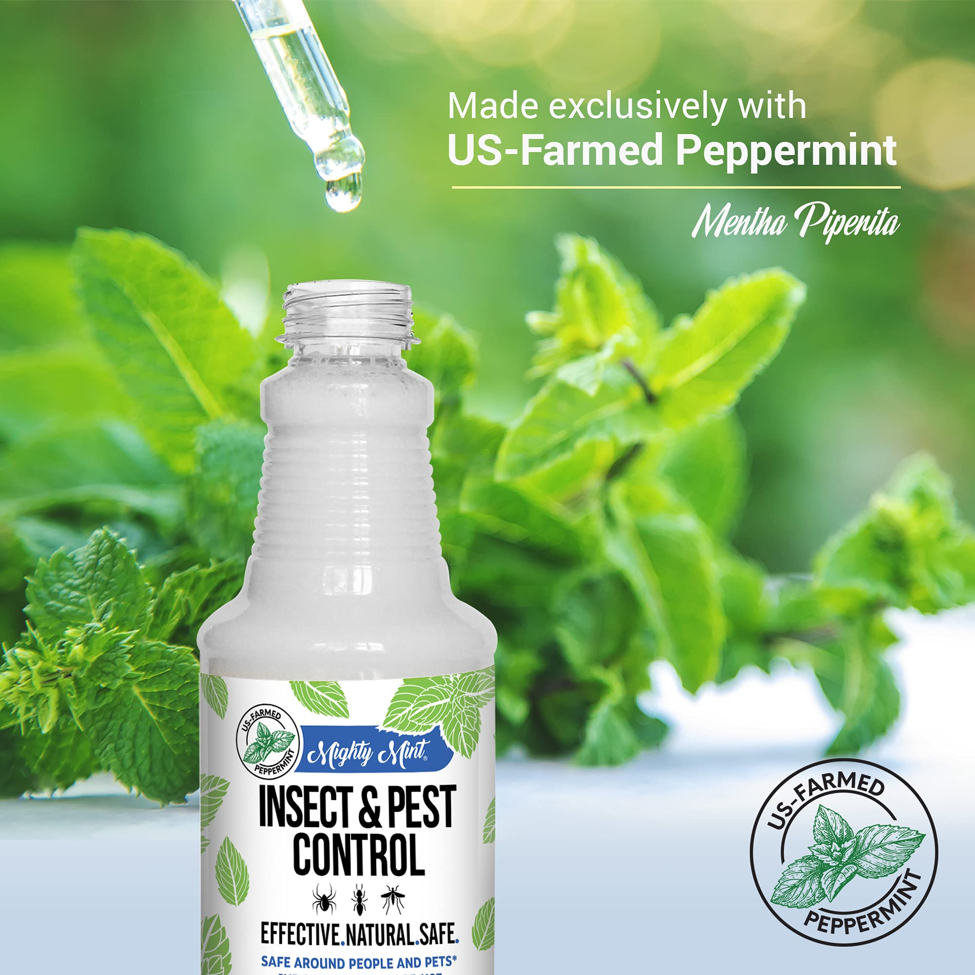 Mighty Mint 16 oz Peppermint Oil Insect & Pest Spray - for Spiders, Ants Mighty MintAu supplements