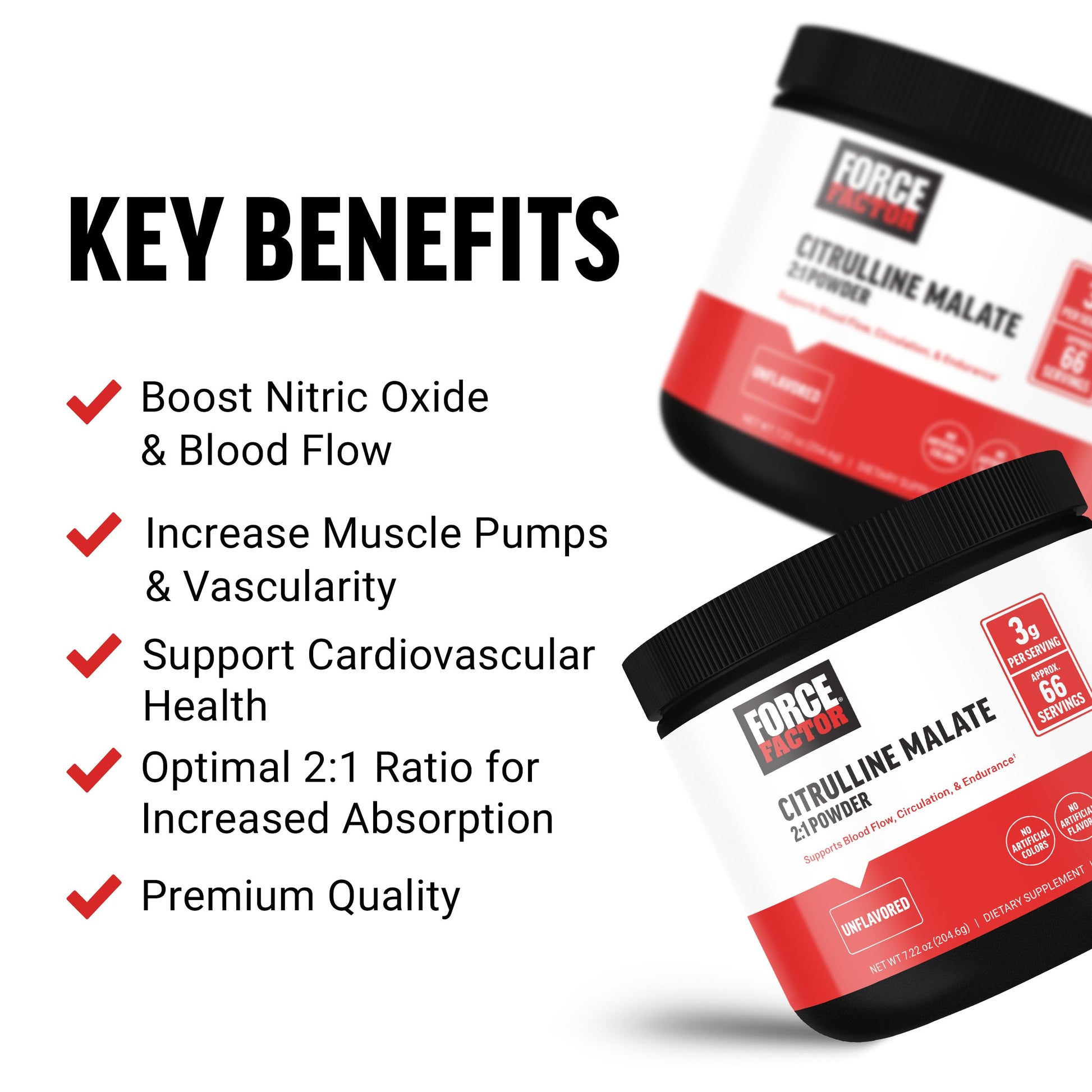 FORCE FACTOR Citrulline Malate 2:1, L Citrulline Supplement for Men to Boost Nitric Oxide Force FactorAu supplements