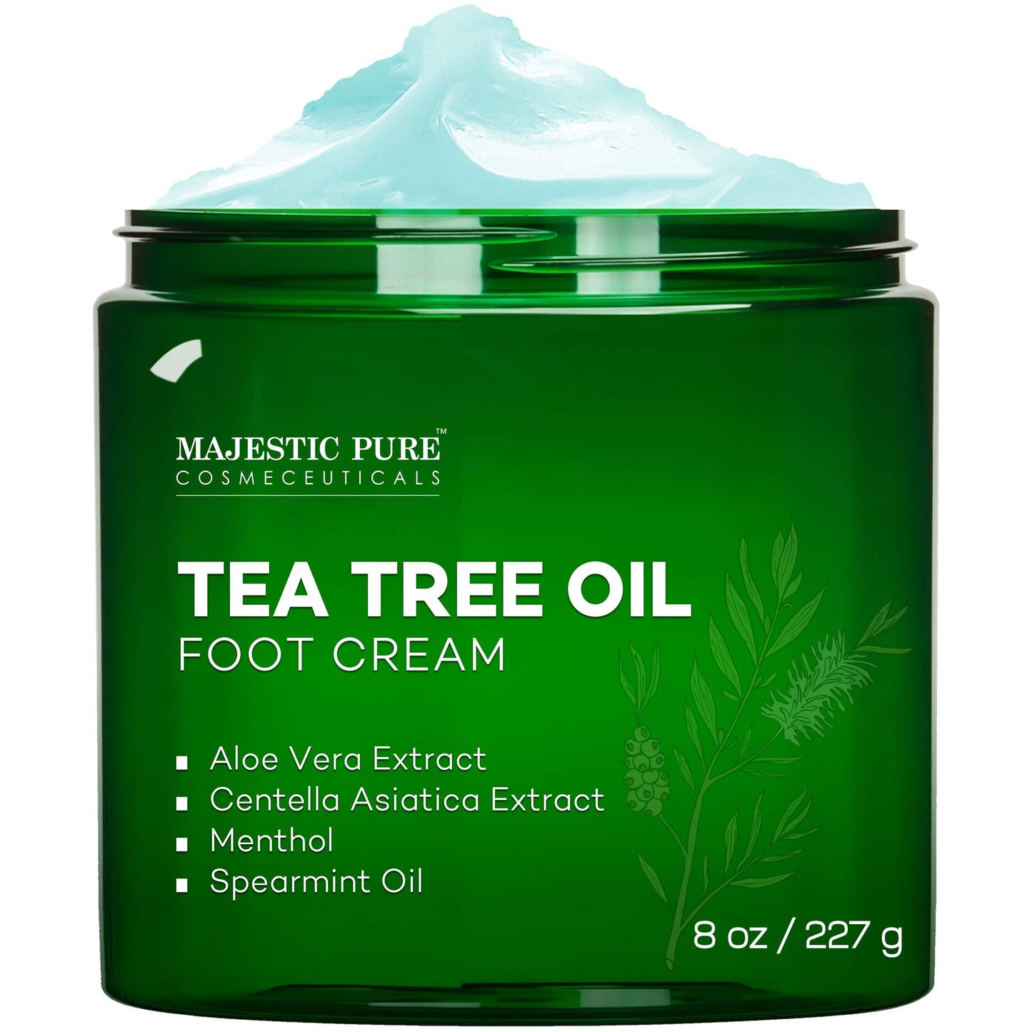 MAJESTIC PURE Athletes Foot Cream with Tea Tree Oil, Aloe & Spearmint - Hydrates MAJESTIC PUREUS supplements