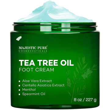 MAJESTIC PURE Athletes Foot Cream with Tea Tree Oil, Aloe & Spearmint - Hydrates MAJESTIC PUREUS supplements