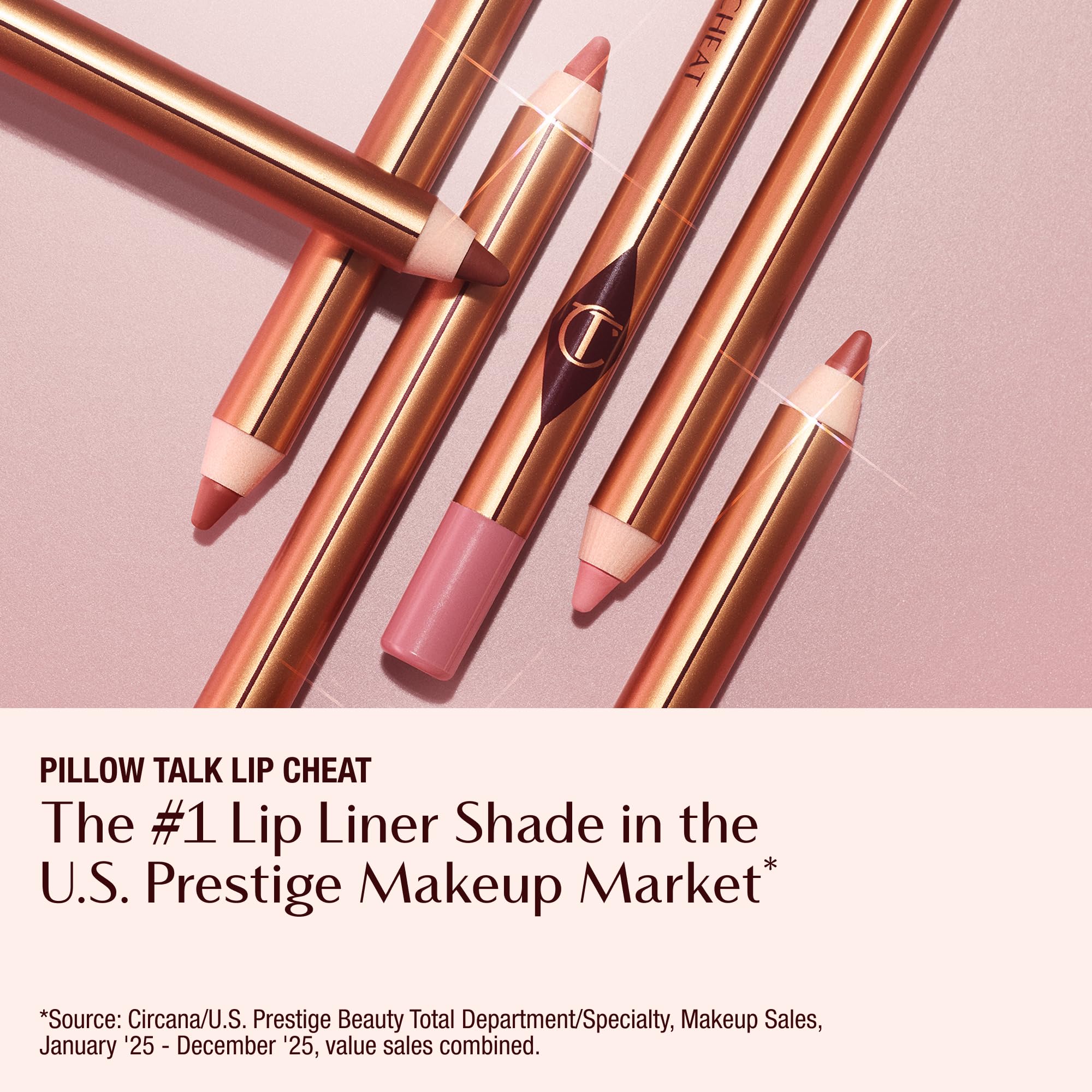 Charlotte Tilbury Lip Cheat Lip Liner Pencil - Gives Lips a Fuller-Looking, Defined Pout - Enriched with Jojoba Oil & Hyaluronic Acid - Waterproof, Smudge-Proof & Transfer-Proof - Pillow Talk Medium Charlotte TilburyAu supplements