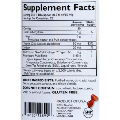Collagen+C Pomegranate 16 Ounces NeocellUS supplements