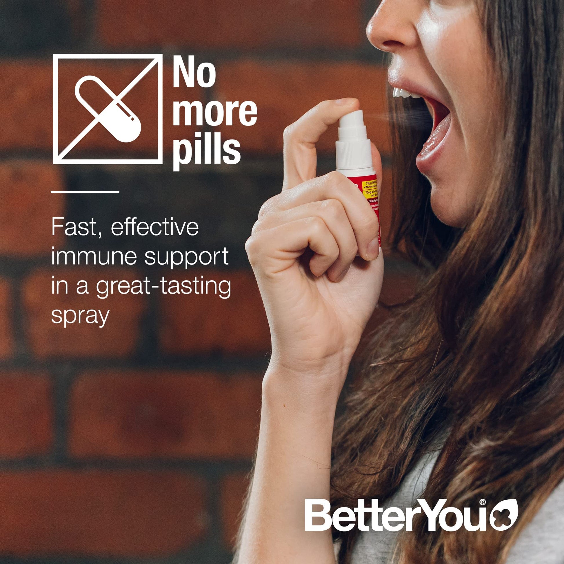 BetterYou D3000 + Vitamin D + K2 Spray 12ml BetterYouUS supplements