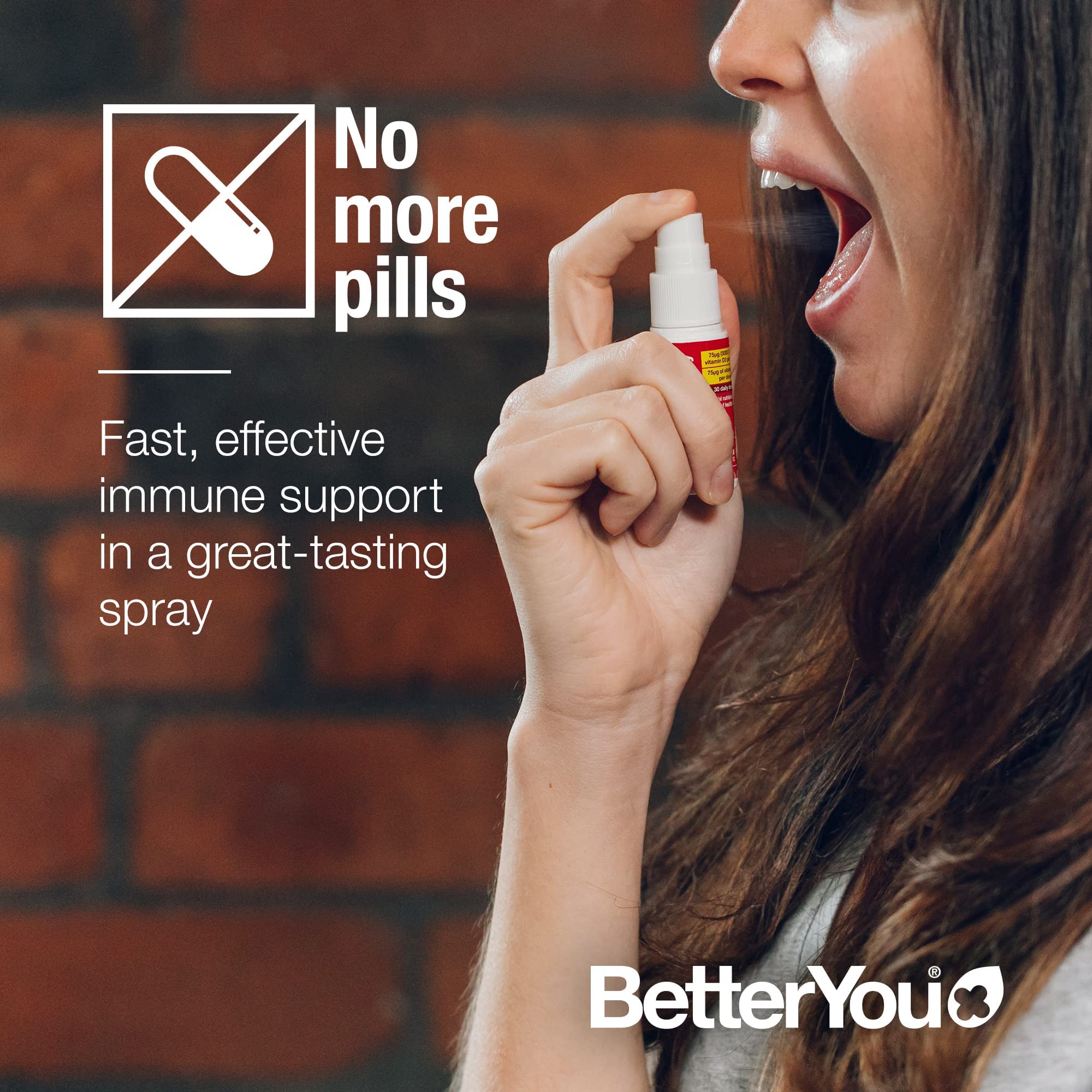 BetterYou D3000 + Vitamin D + K2 Spray 12ml BetterYouUS supplements