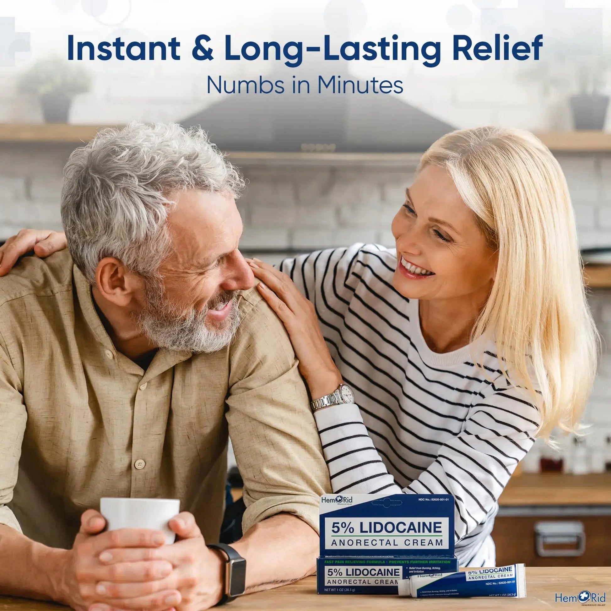 HemRid Maximum Strength Lidocaine Cream for Pain Management. Fast-Acting Hemorrhoid Solution with 5% Lidocaine. Instant Anal Itch and Numbing Effect HemRidAu supplements