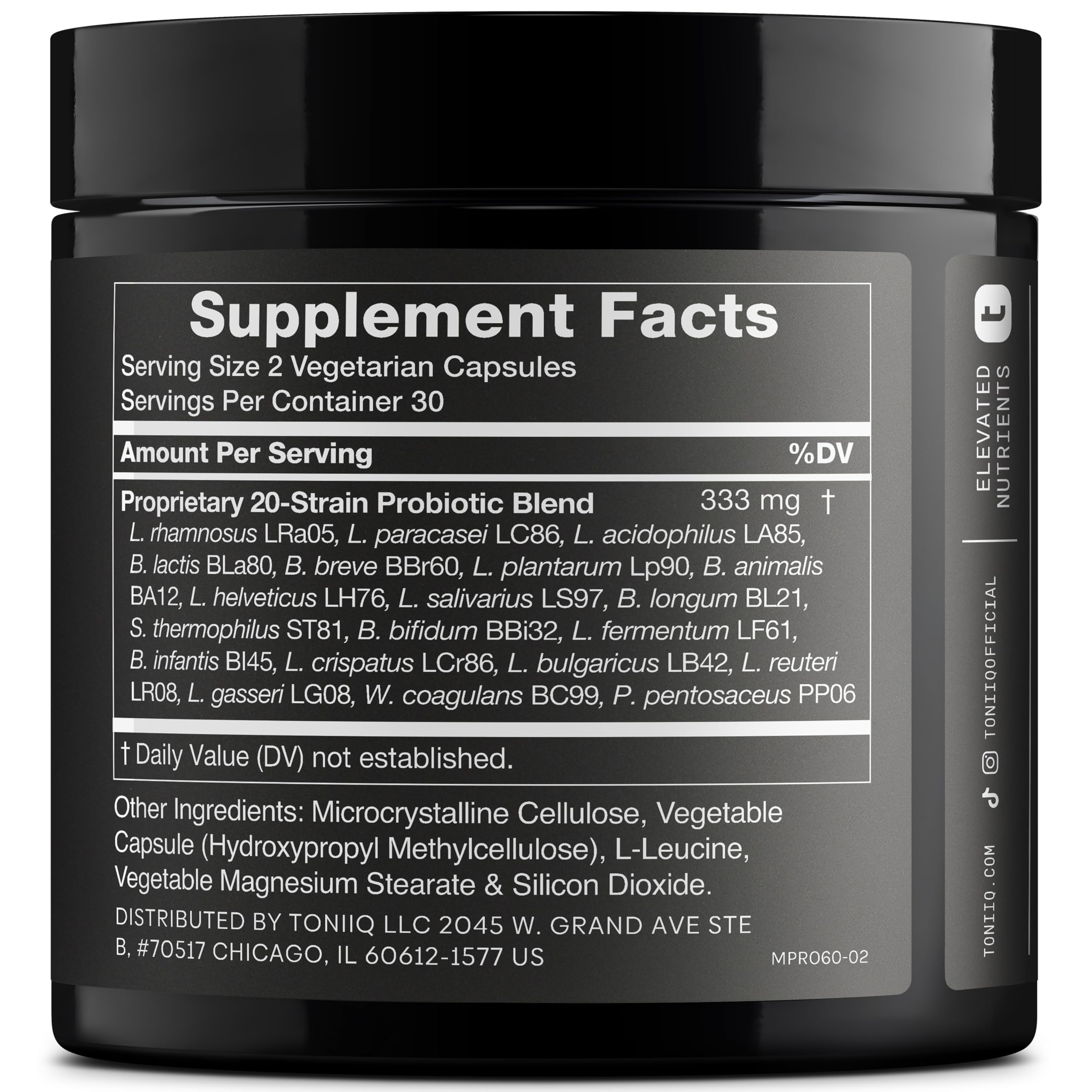 Toniiq Mens Probiotic with 20 Verified Strains – 200 Bilion CFU + 200mg FOS Prebiotic – Mens Probiotics for Gut Health - Cold-Chain & Delayed-Release – Lab-Tested Synbiotic Formula ToniiqAu supplements