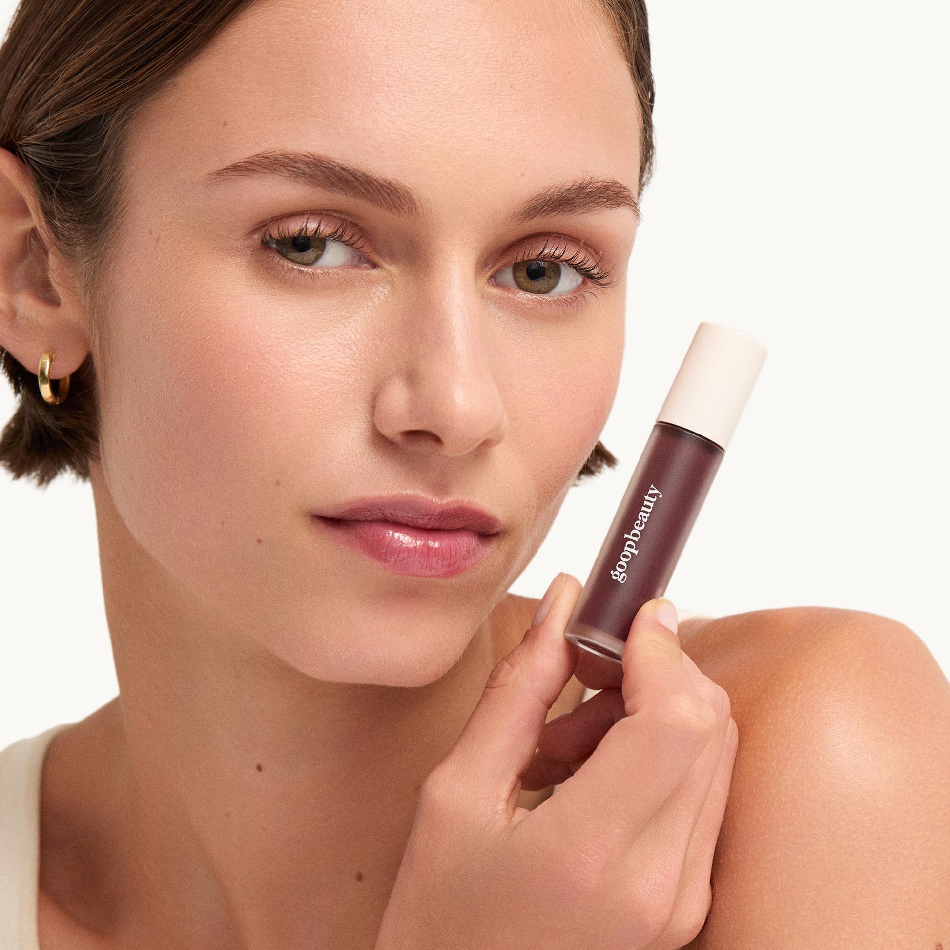 goop Beauty Hydra-Barrier Gel Gloss | Hydrating Lip Gloss to Moisturize & Plump Lips | Hyaluronic Acid & Vitamin E | Blossom - Sheer Petal Pink | 0.13 oz goopAu supplements