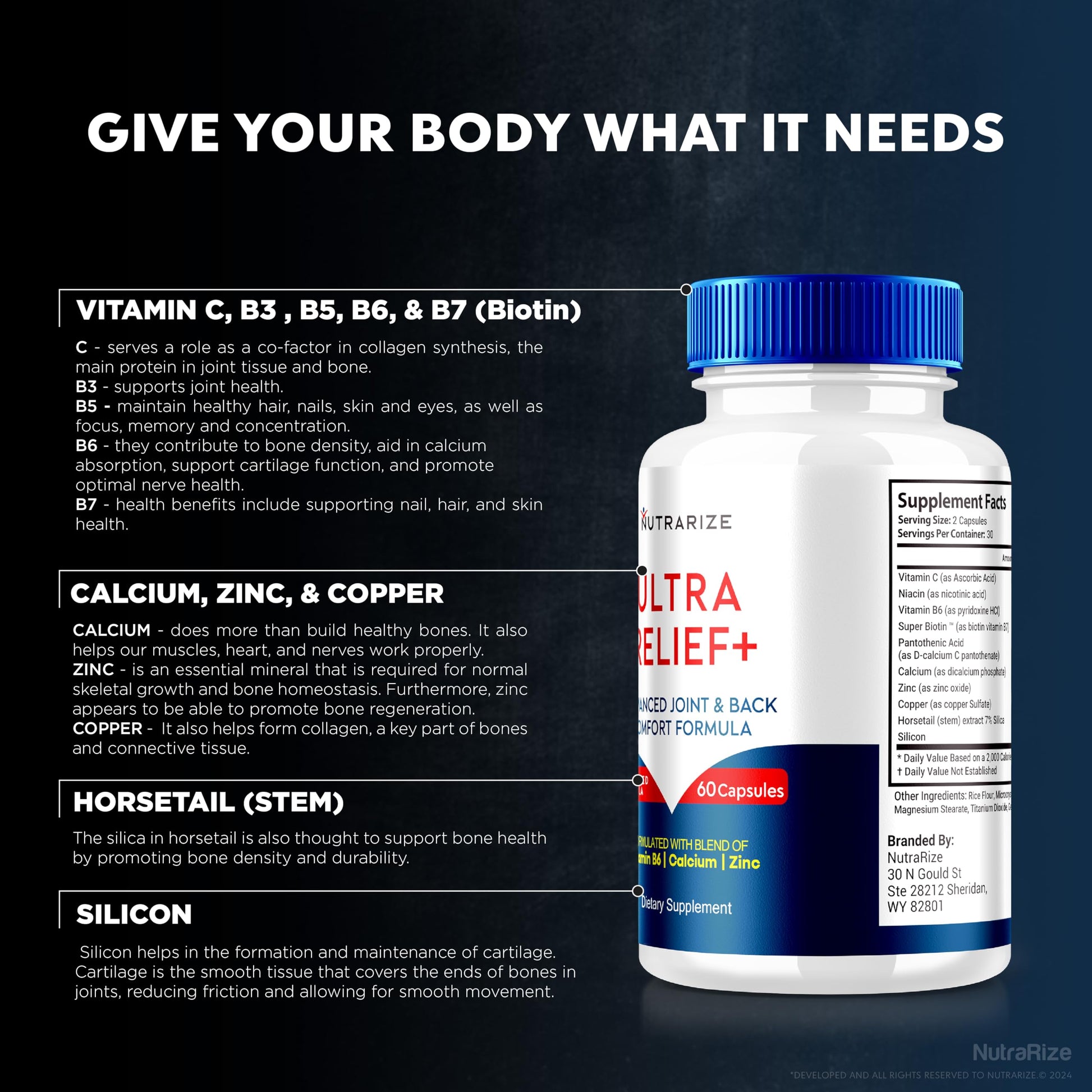 (2 Pack) Ultra Relief+ Capsules, Official Formula for Joint Health, All-Natural Supplement to Support Joint Function and Mobility, Ultra Relief + Pills, Ultra Relief Plus Reviews (120 Capsules) NutraRizeAu supplements