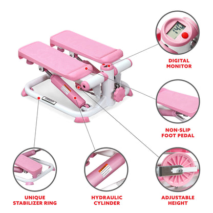 Sunny Health & Fitness Mini Stepper for Exercise Low-Impact Stair Step Cardio Equipment Sunny Health & FitnessUS supplements