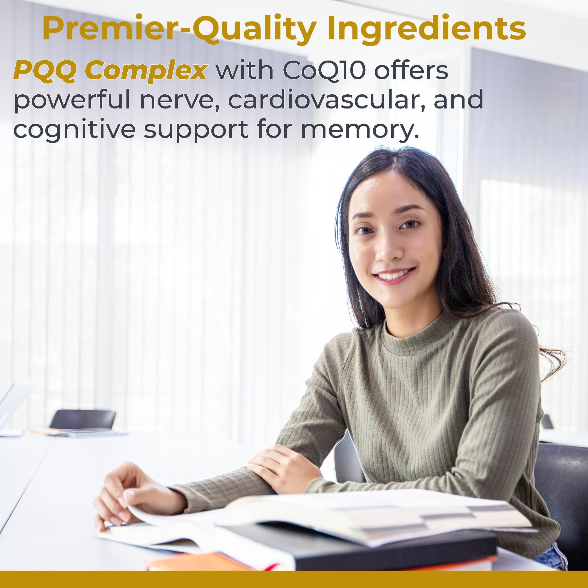 Premier Research Labs Premier PQQ Complex with CoQ10 - Coenzyme Q10, Co Q 10 Supplement with Pyrroloquinoline Quinone (PQQ) for Antioxidant, Brain & Heart Support - 60 Vegetarian Capsules Premier Research LabsAu supplements