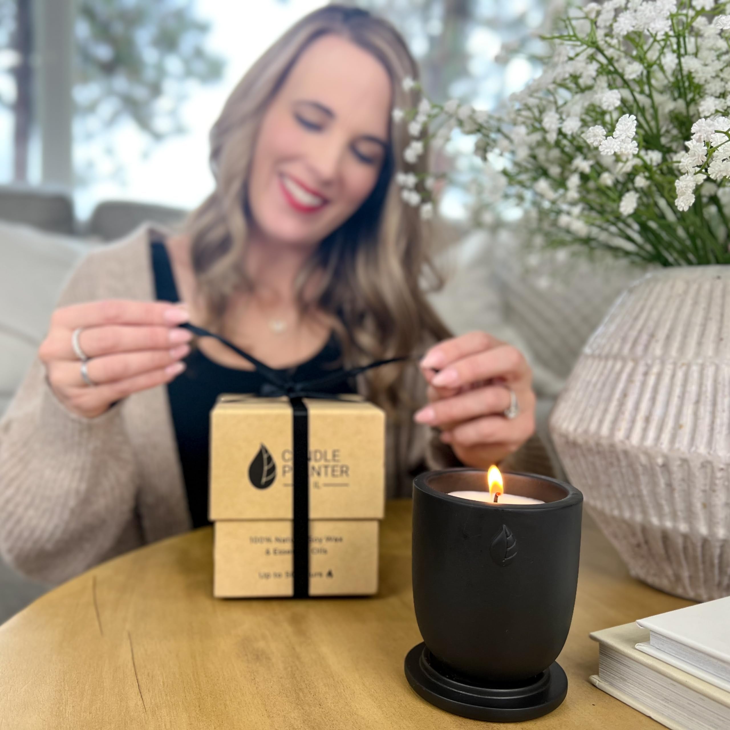 CandlePlanter Concrete Cement Candle Planter - Candles for Home Scented, Soy Candles CANDLEPLANTERAu supplements