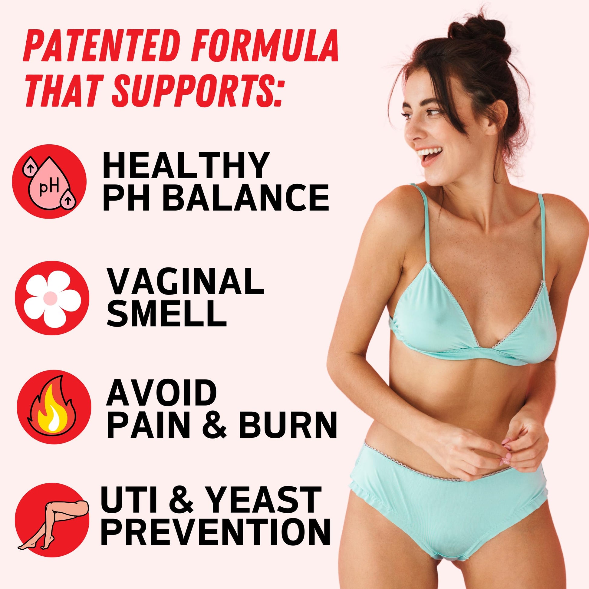 Purely Pink Prebiotic Probiotic Blend for Vaginal Health - Promote pH Balance, Healthy Flora and Odor Peach PerfectAu supplements