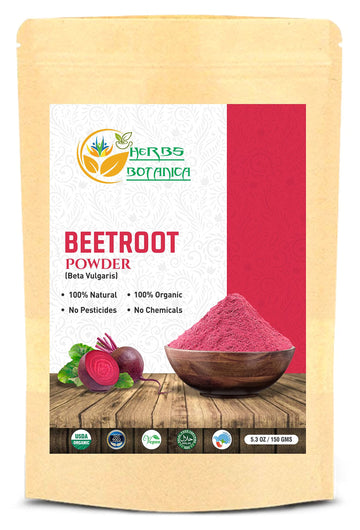 Herbs Botanica Beetroot Powder Organic for Baking and Smoothies | Nitric Oxide Suppement Herbs BotanicaAu supplements