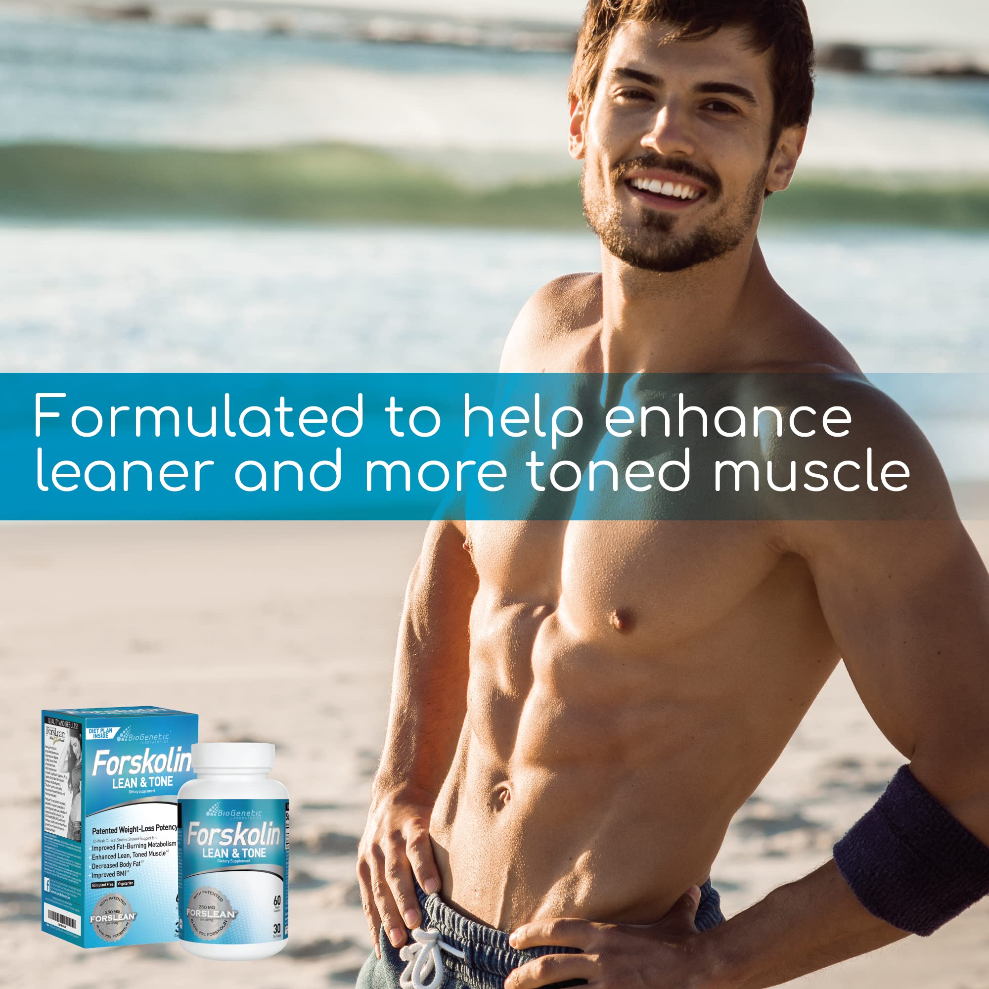 BioGenetic Labs Forskolin Lean & Tone - Weight Loss Pills - Body Toning Formula Fat Burner BioGenetic LaboratoriesAu supplements