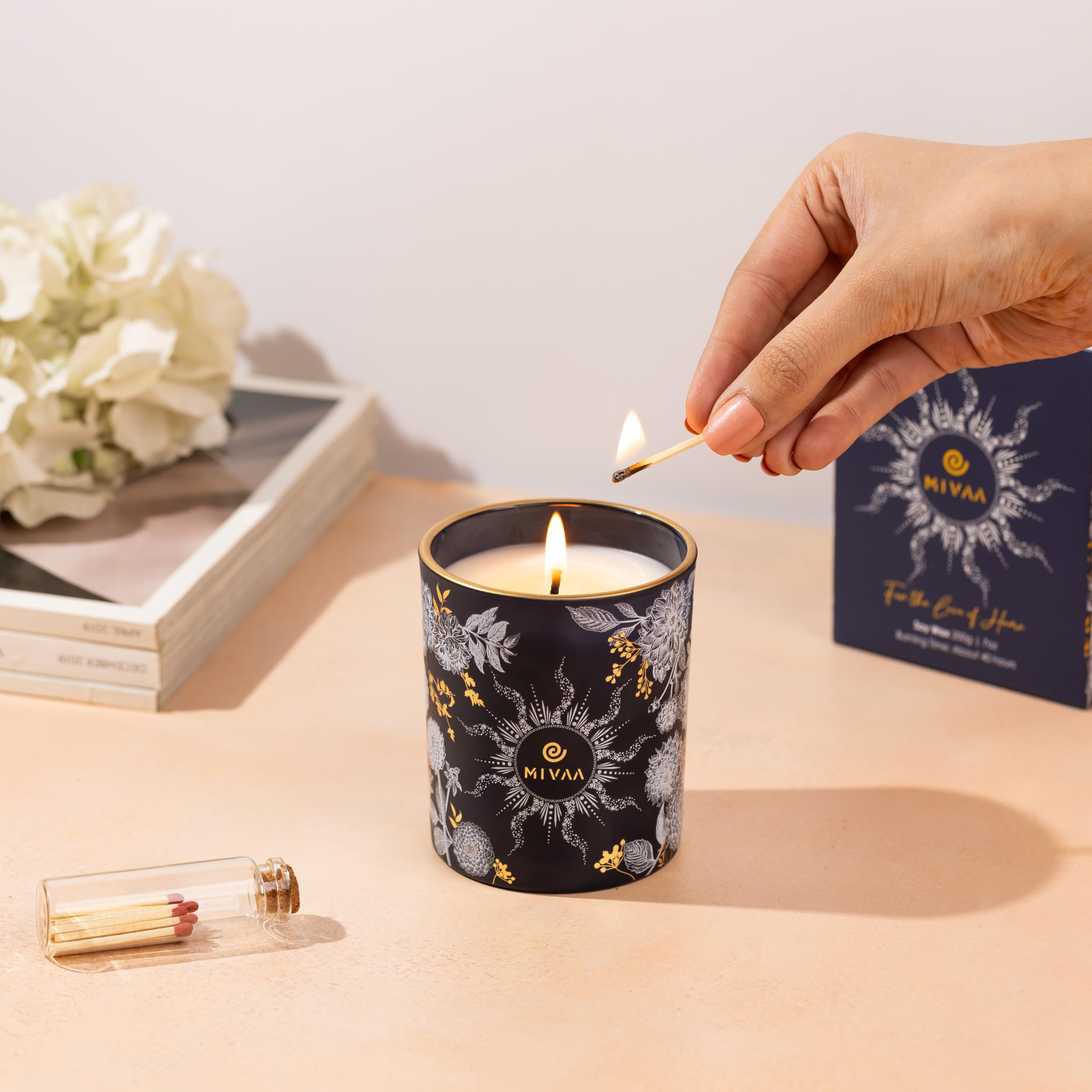 Mivaa Scented Candles - 100% Natural Soy Wax, 40 hrs Burn, Lead-Free Wicks, Holiday, Fall, Winter Msupps.comAu supplements