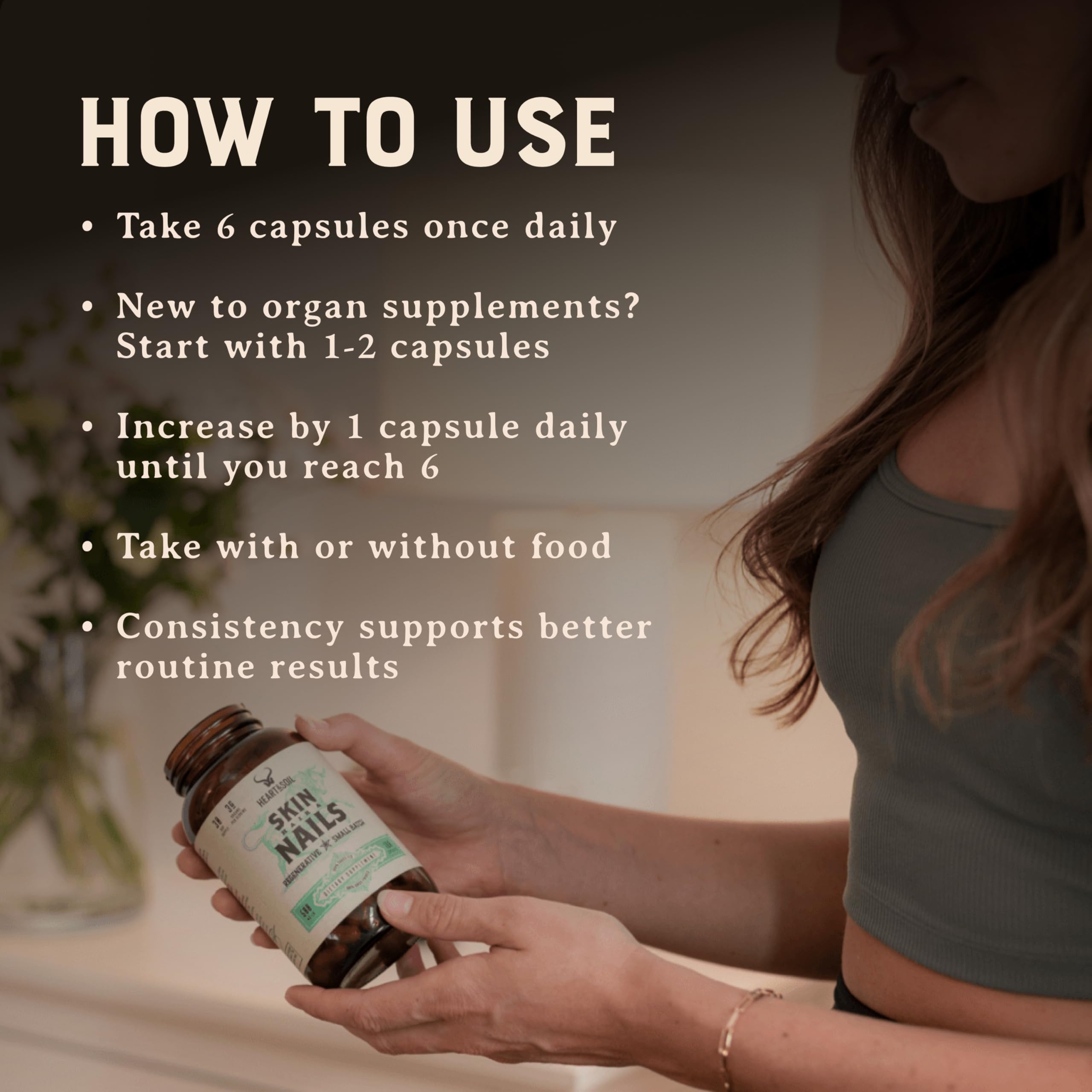 HEART & SOIL 100% Grass Fed & Finished Colostrum Supplement from Regenerative Cattle for Gut, Muscle & Immune Health – 3000mg Bovine Colostrum Capsules - Gut Health for Men & Women –180 Capsules HEART & SOILAu supplements