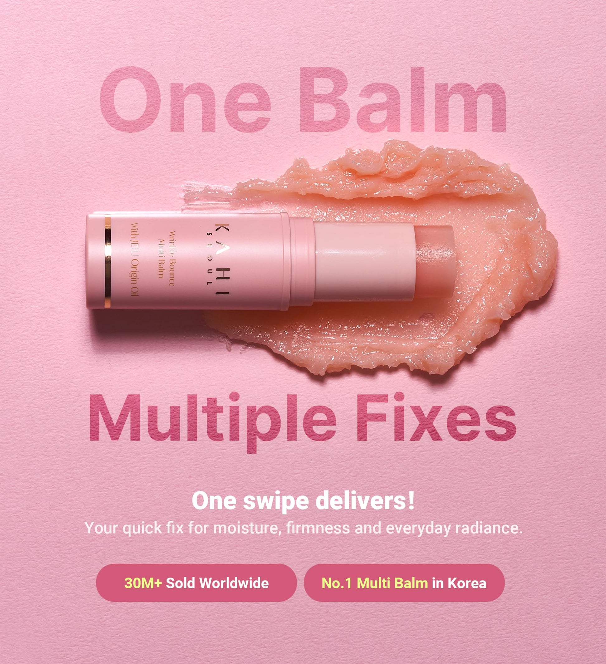 KAHI Wrinkle Bounce Multi Balm Stick | PDRN Collagen Wrinkle Stick | Korean Skin Care |All-in-One Hydrating Lip Balm Eye Cream Neck Cream Make Up Base & Face Mist Moisture Balm KAHIAu supplements