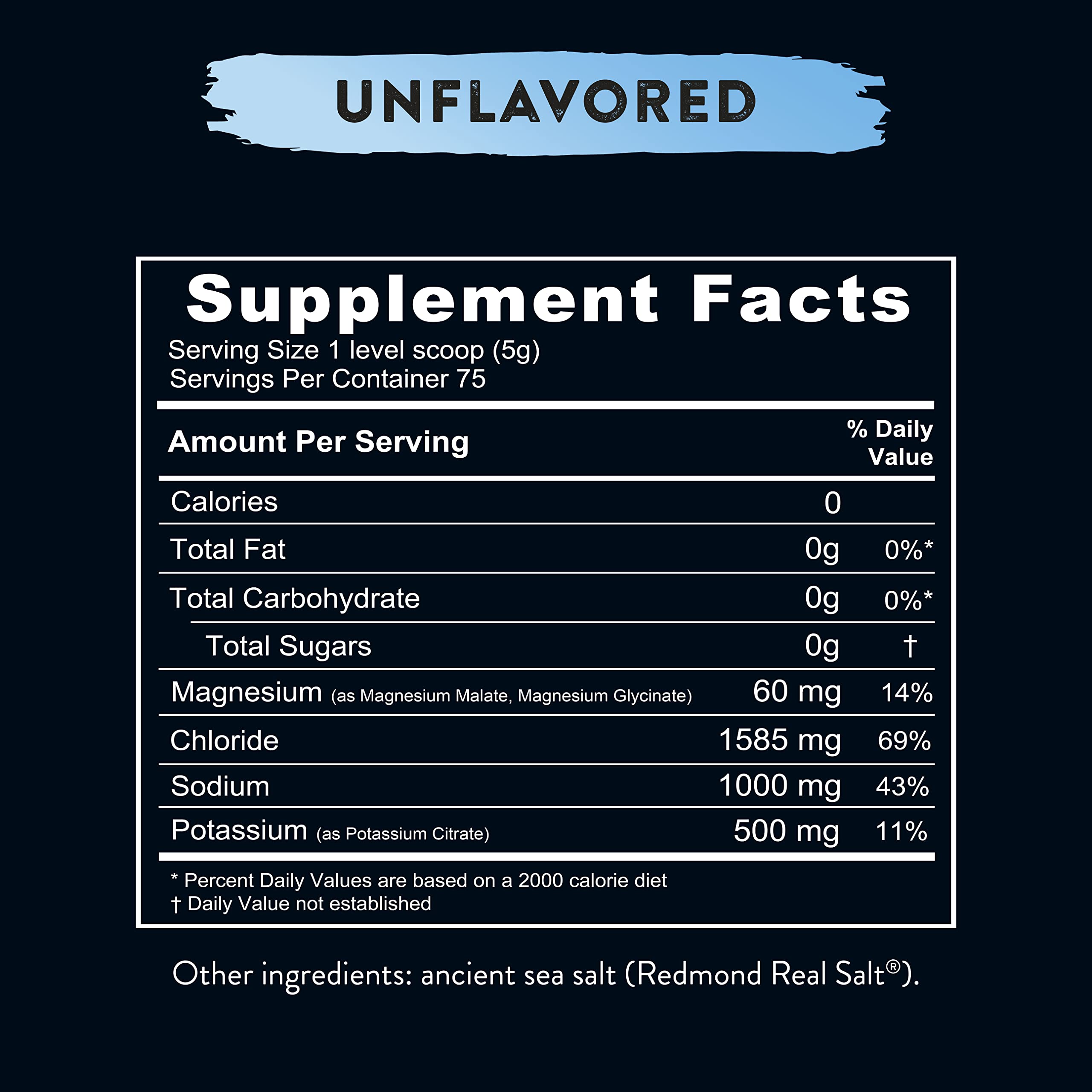 REDMOND Re-Lyte Hydration Electrolyte Mix (Unflavored) REDMONDUS supplements