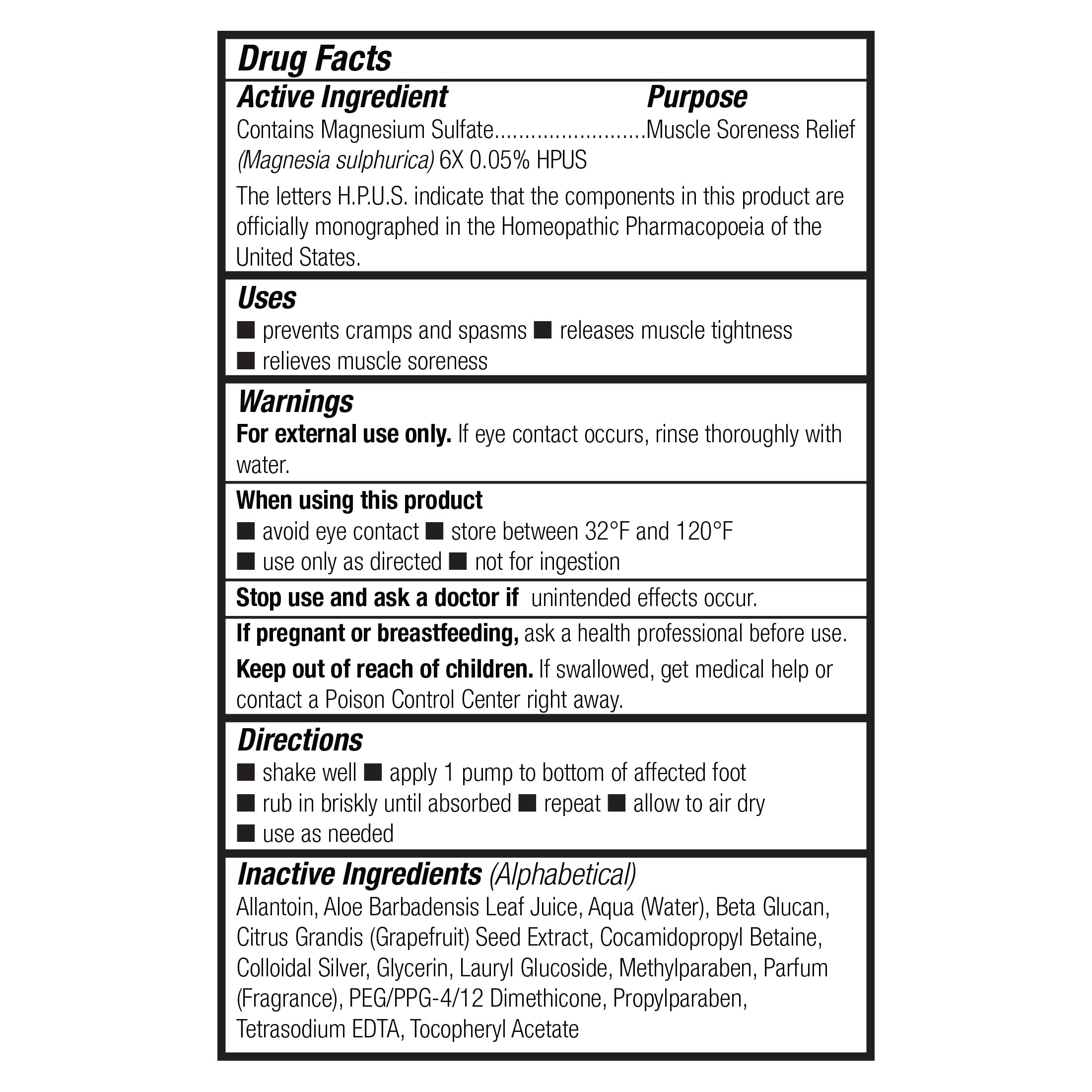 Theraworx Fast-Acting Foam for Foot Cramp Relief with Magnesium Sulfate - 3.4 Fl Oz - 1 Count TheraworxAu supplements