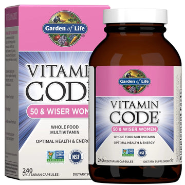 Garden of Life Vitamin Code Multivitamin for Women 50 & Over, B Vitamins, A, C, D3, E & K, CoQ10, Probiotics & Enzymes Garden of LifeAu supplements