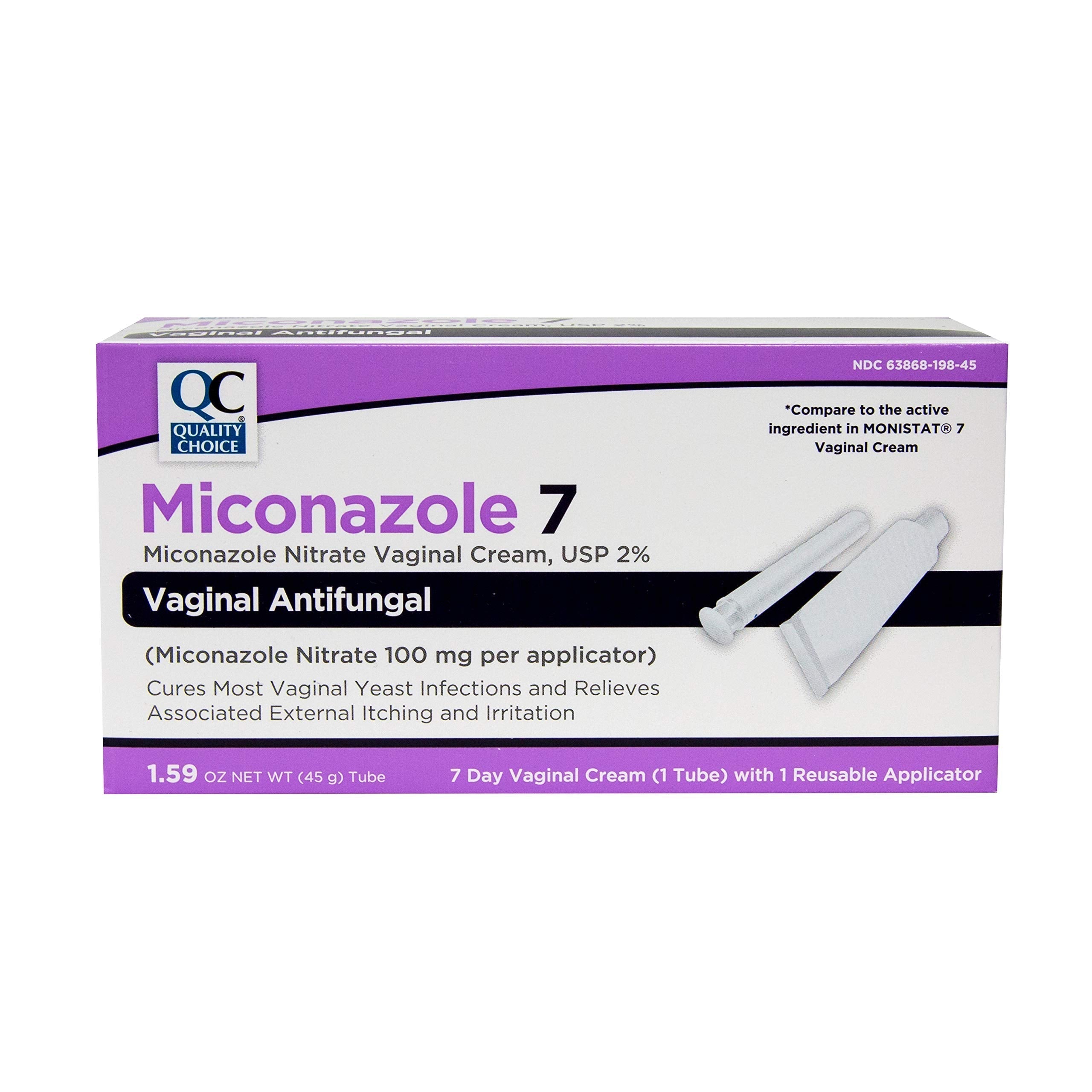 Quality Choice Miconazole Nitrate 2% 7 Day Vaginal Antifungal Cream, 1.59 Ounces (45g) Quality ChoiceAu supplements