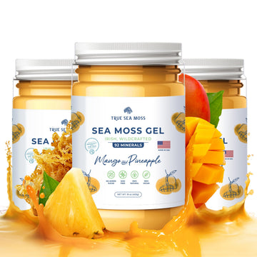 TrueSeaMoss Wildcrafted Irish Sea Moss Gel –7 Flavors- Nutritious Organic Raw TrueSeaMossUS supplements