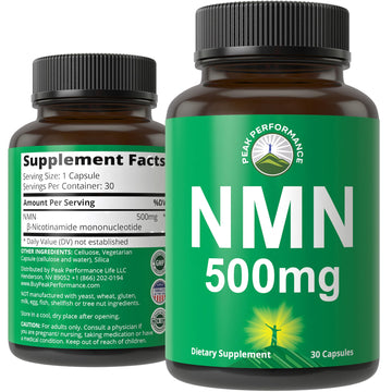 NMN Supplement Ultra High Strength Stabilized Nicotinamide Mononucleotide 500mg Per Capsule. 2 Capsules = 1,000mg of NMN. Boost NAD Levels. Healthy Aging NAD+ Supplements for Men and Women Peak PerformanceAu supplements