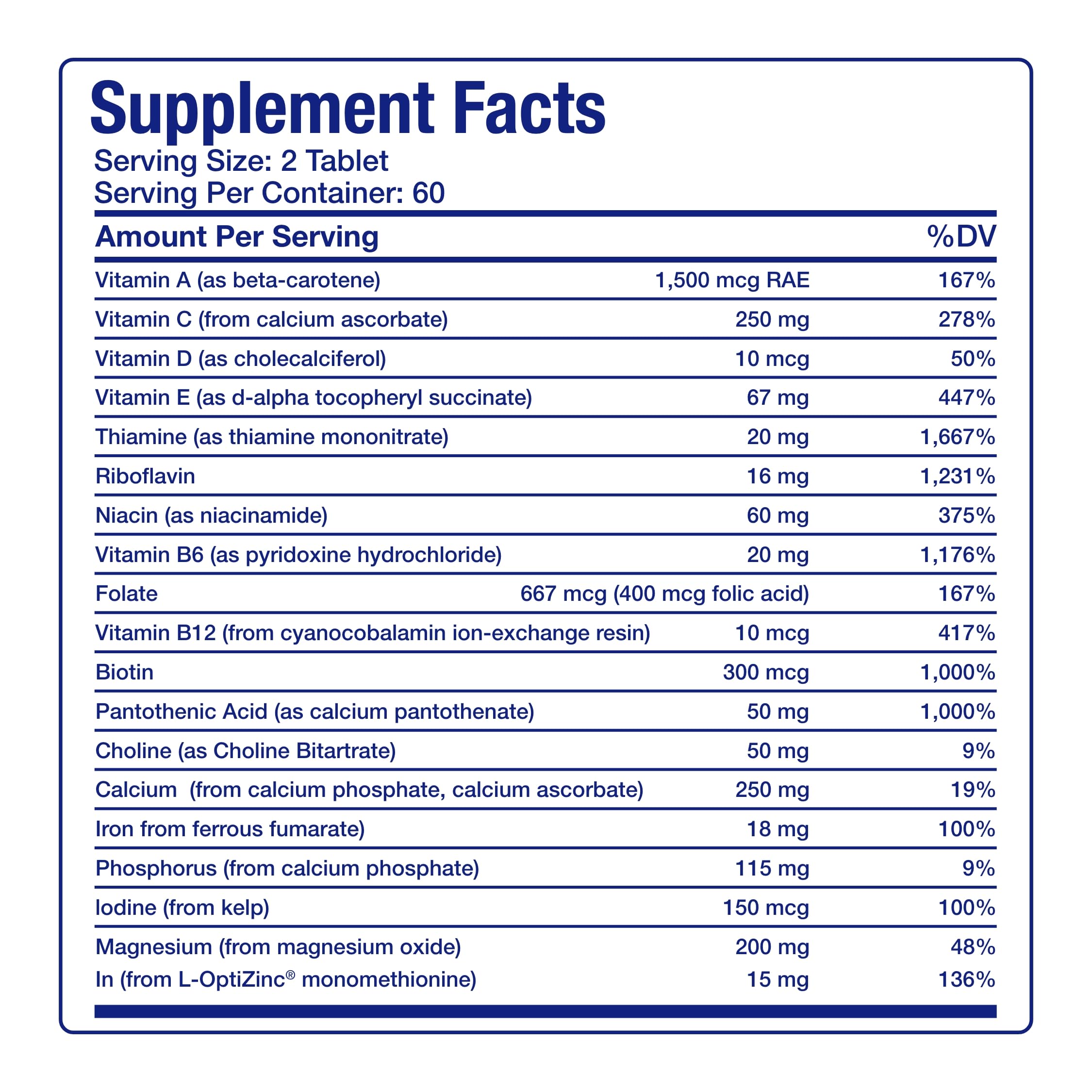 30-In-1 Adult Multivitamin with Iron - Antioxidant Rich Over 50 Multivitamin for Women and Men with Vitamins A C D E B Complex Zinc Magnesium Myo Inositol Citrus Bioflavonoids & More - 1 Month Supply Anabolic LaboratoriesAu supplements