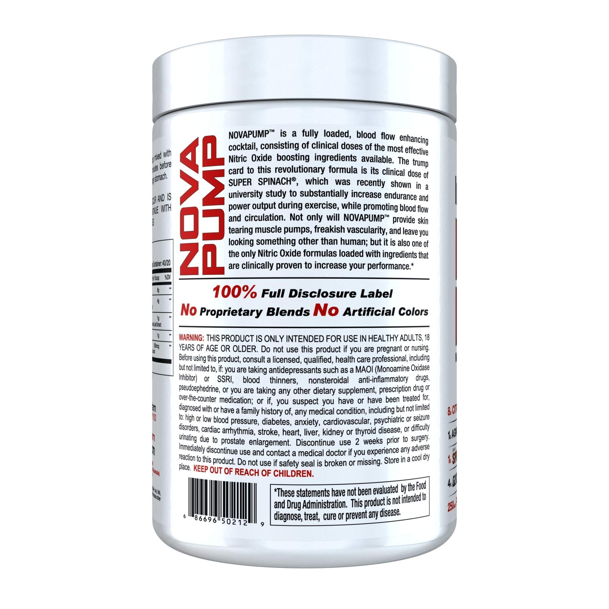 NOVAPUMP (Blueberry Lemonade) 11.29 ounces InnovaPharmAu supplements