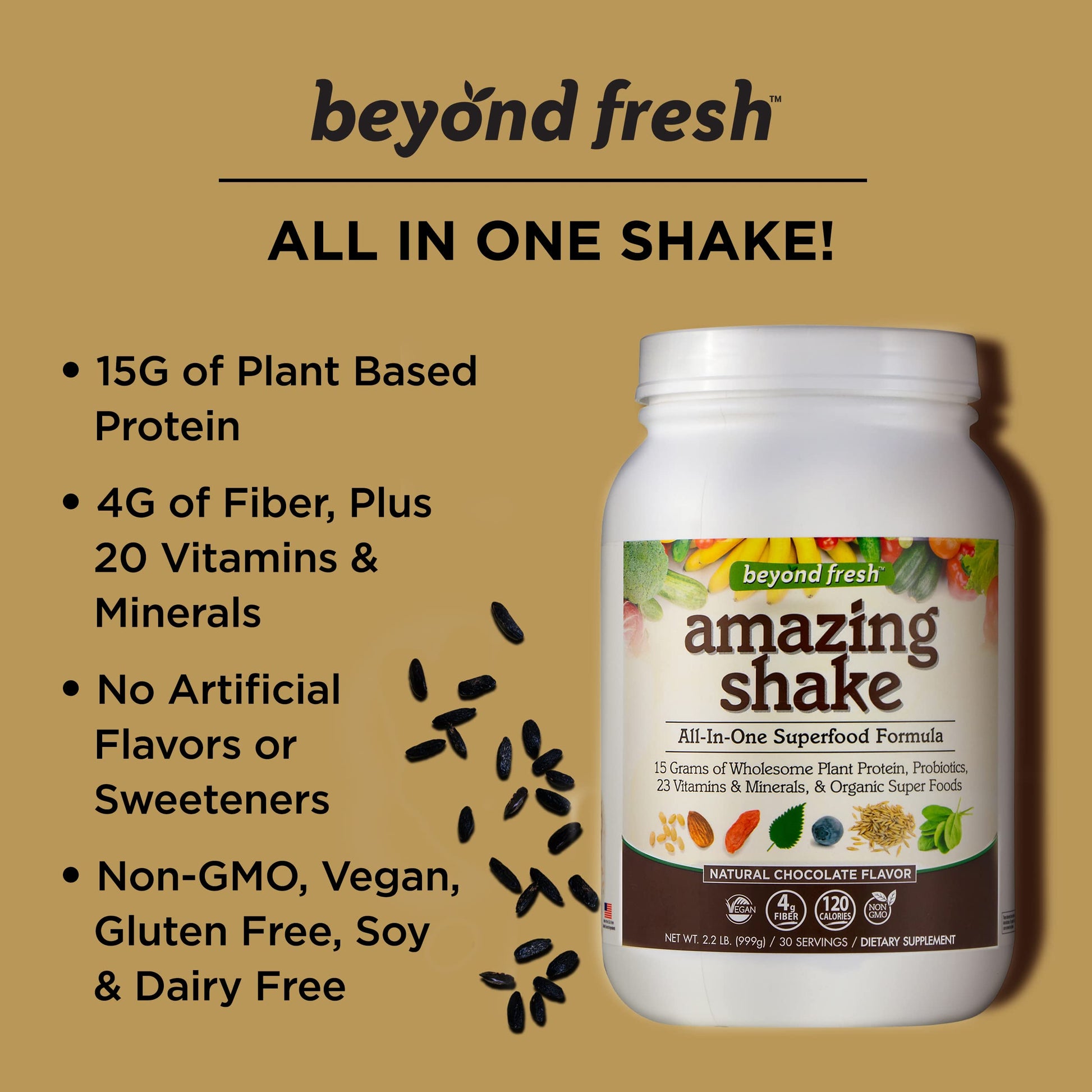 Beyond Fresh Amazing Shake, Superfood Formula, Plant Protein Based, Low Net Carbs Beyond FreshAu supplements
