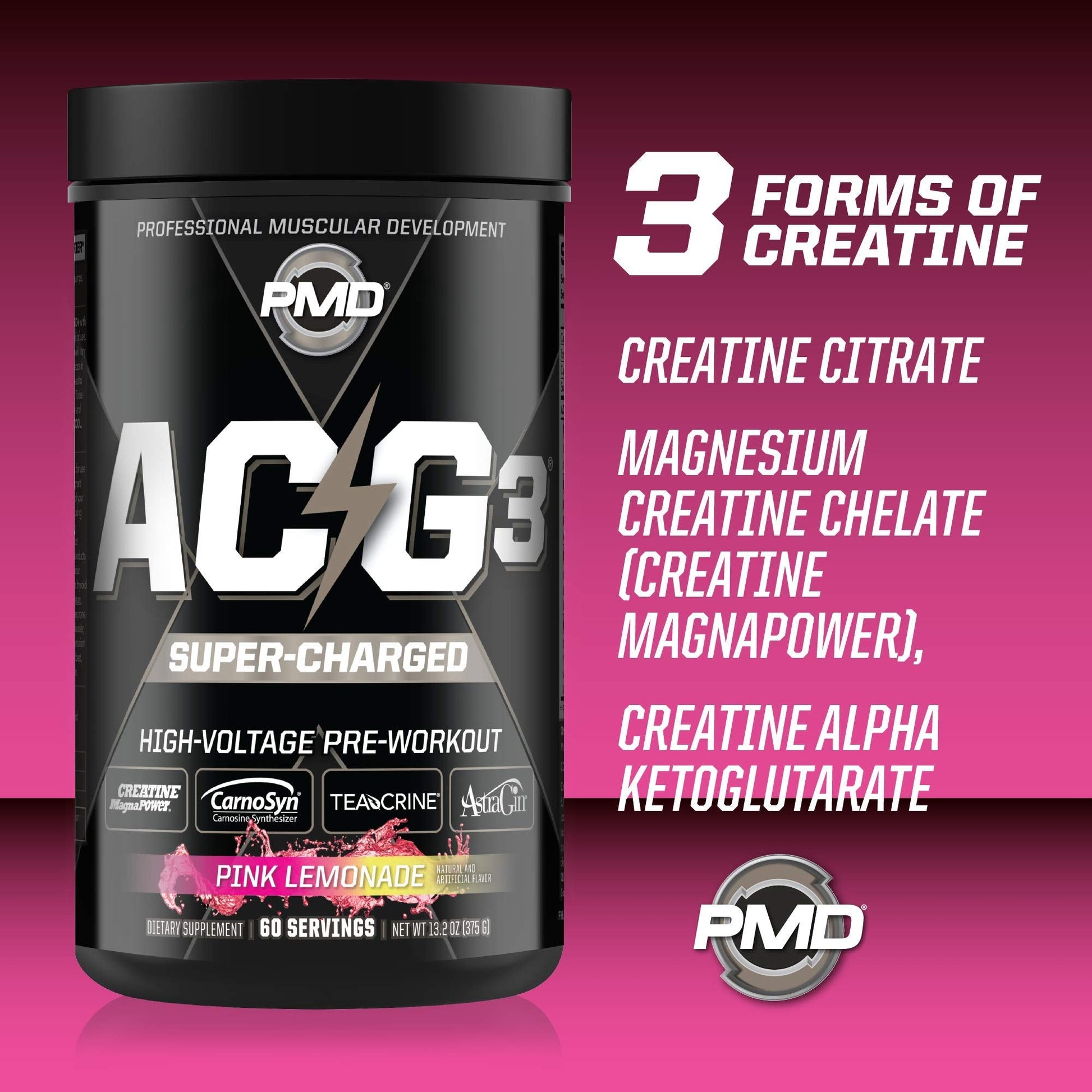 PMD Sports ACG3 Supercharged - Pre Workout - Powerful Strength, High Energy, Maximize PMDAu supplements