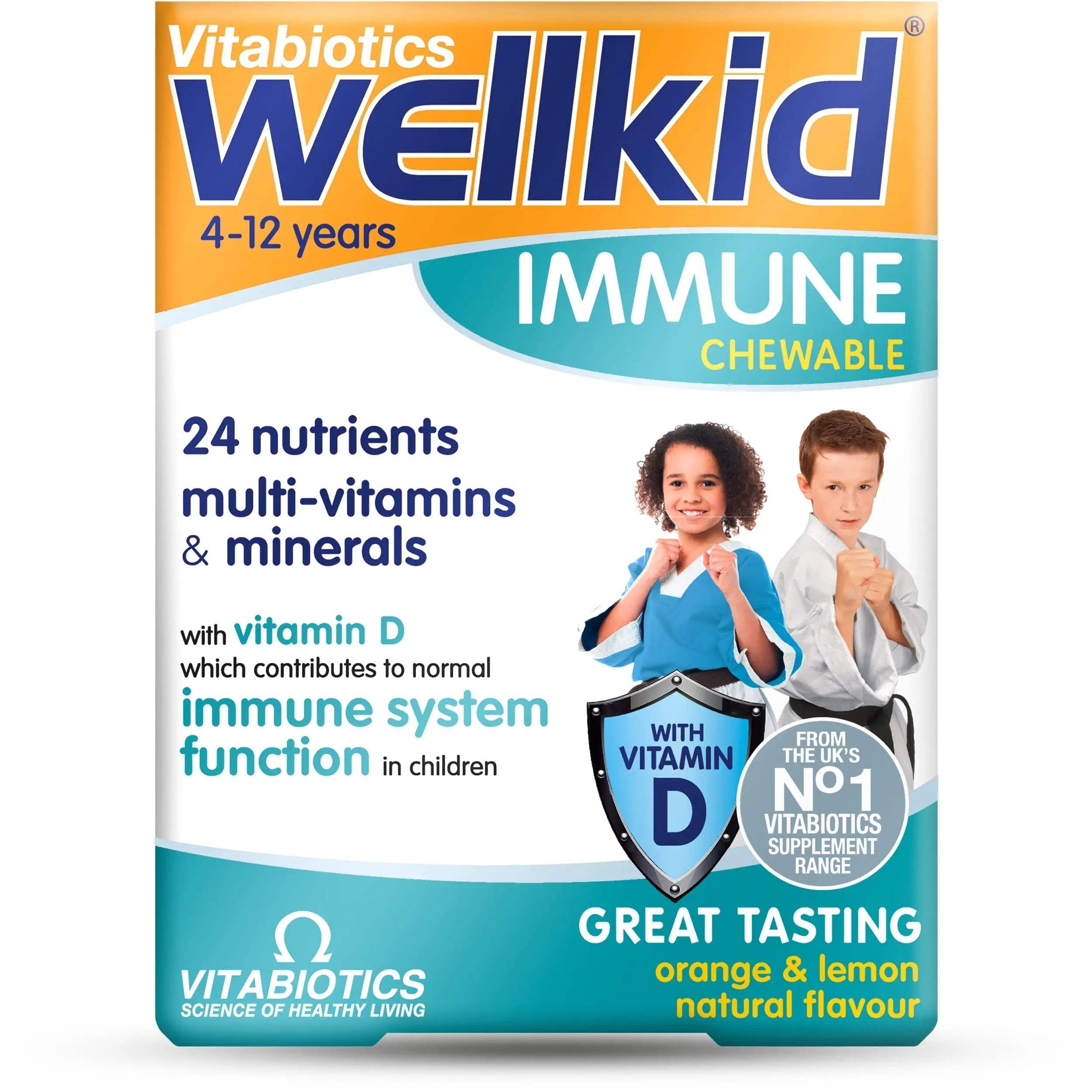 Vitabiotics Wellkid Immune Chewable 30 Tablets WellkidAu supplements