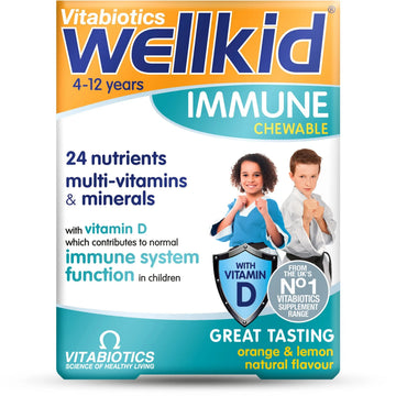 Vitabiotics Wellkid Immune Chewable 30 Tablets WellkidAu supplements