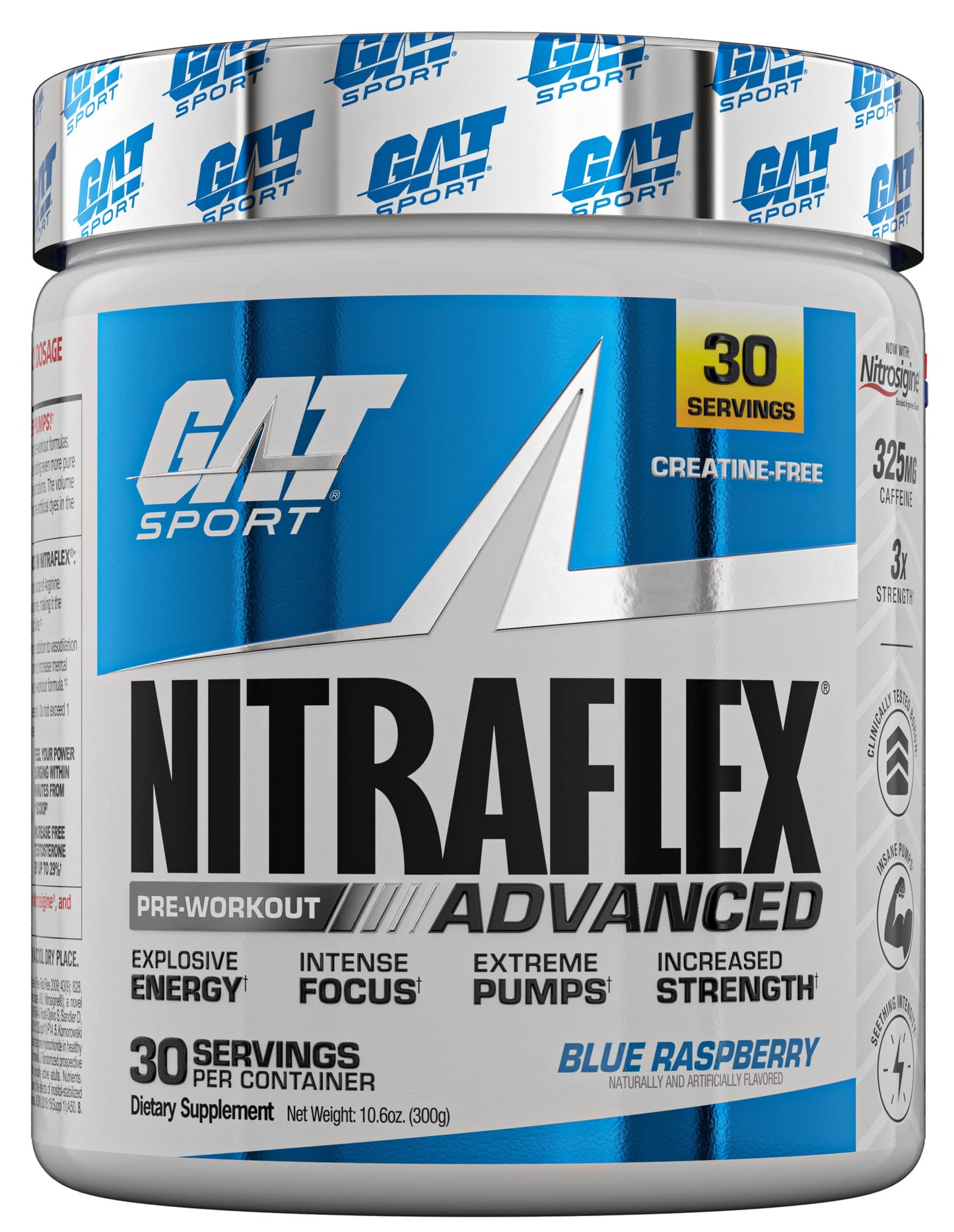 GAT SPORT Nitraflex Advanced Pre-Workout Powder, Increases Blood Flow GAT SPORTUS supplements