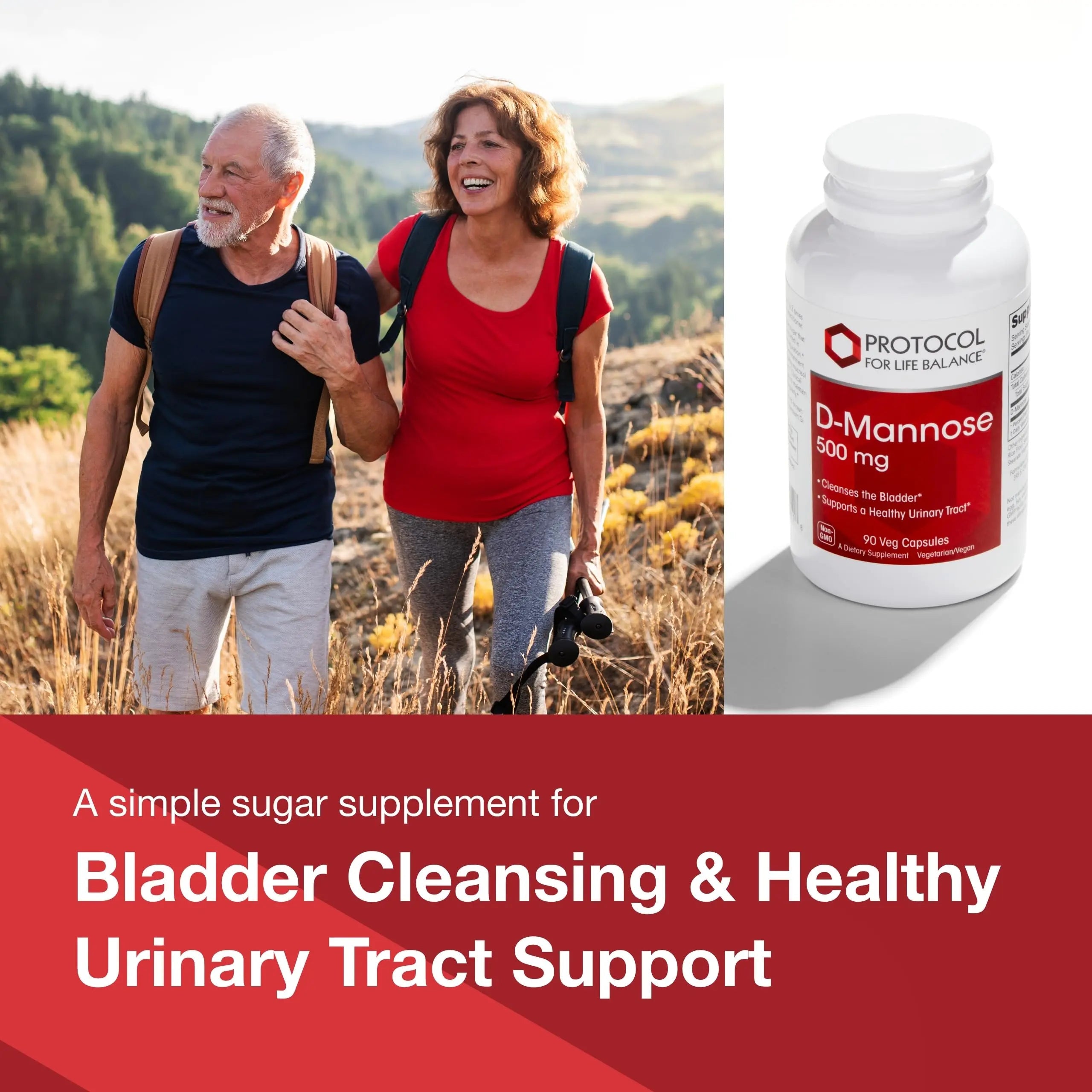 Protocol for Life Balance D-Mannose - 500mg - Bladder Cleanse - Support Healthy Urinary Tract* - For Men & Women - Kosher & Non-GMO - 90 Veg Capsules PROTOCOL FOR LIFE BALANCEAu supplements