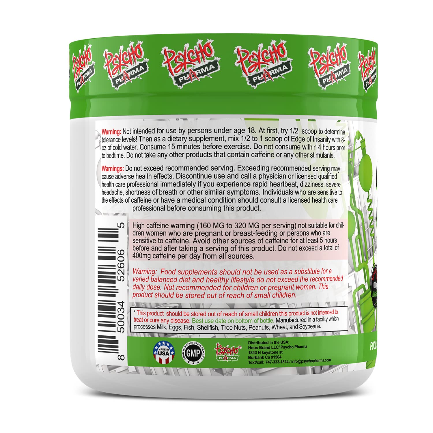 Psycho Pharma. Infinite Brain Nootropic Game Changer. Compete Win (Plato's Lemon Punch, 30 Serving) Psycho PharmaAu supplements