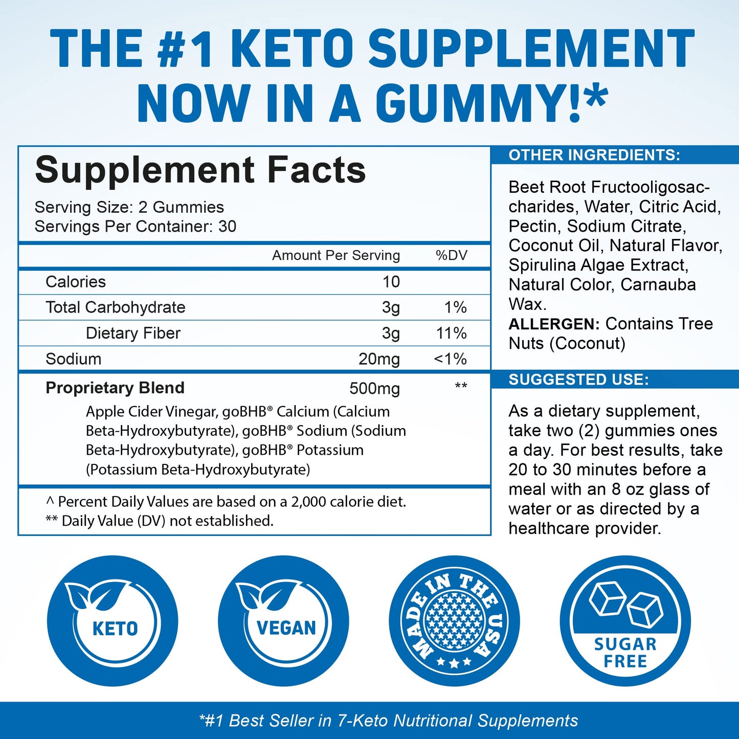 Herbtonics Apple Cider Vinegar Capsules Plus Keto BHB | Fat Burner & Weight Loss Supplement HerbtonicsUS supplements